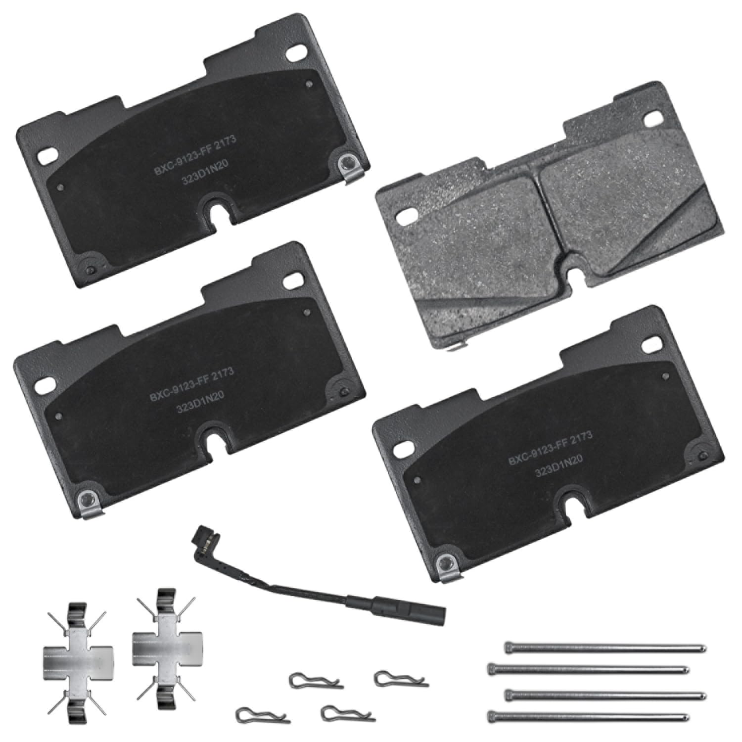 Bendix Premium Sbc2173 Ceramic Front Brake Pads For Select Models Cadillac Escalade,Esv,Chevrolet Cheyenne,Silverado 1500,Ltd,Su