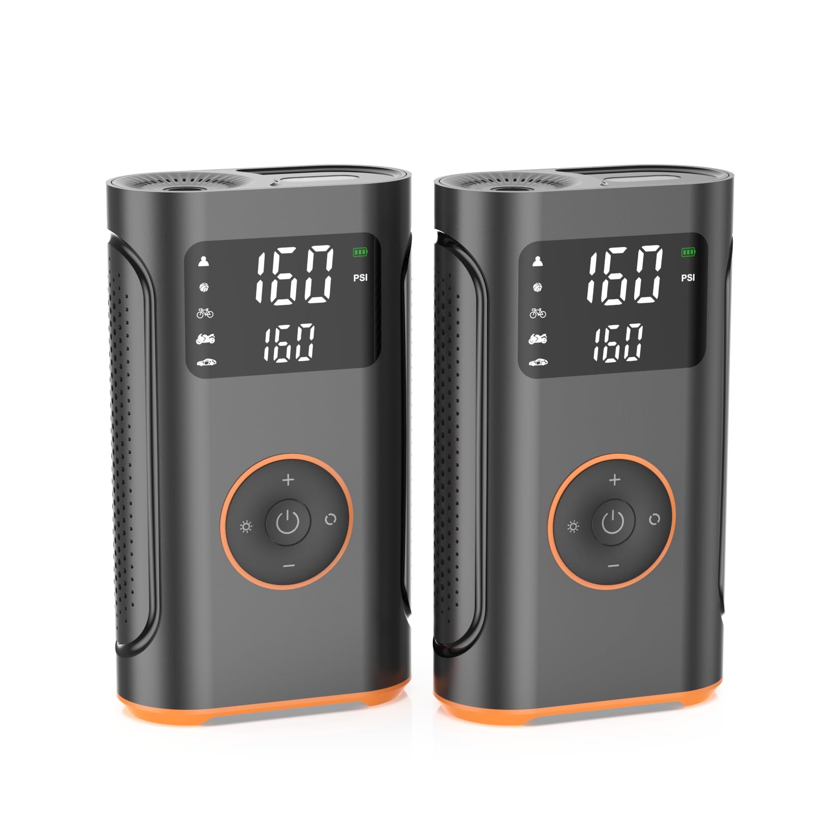 (New Upgrade) Zsx Tire Inflator Portable Air Compressor-160 Psi Portable Air Compressor For Car, Smart Electric Bike Pump With M