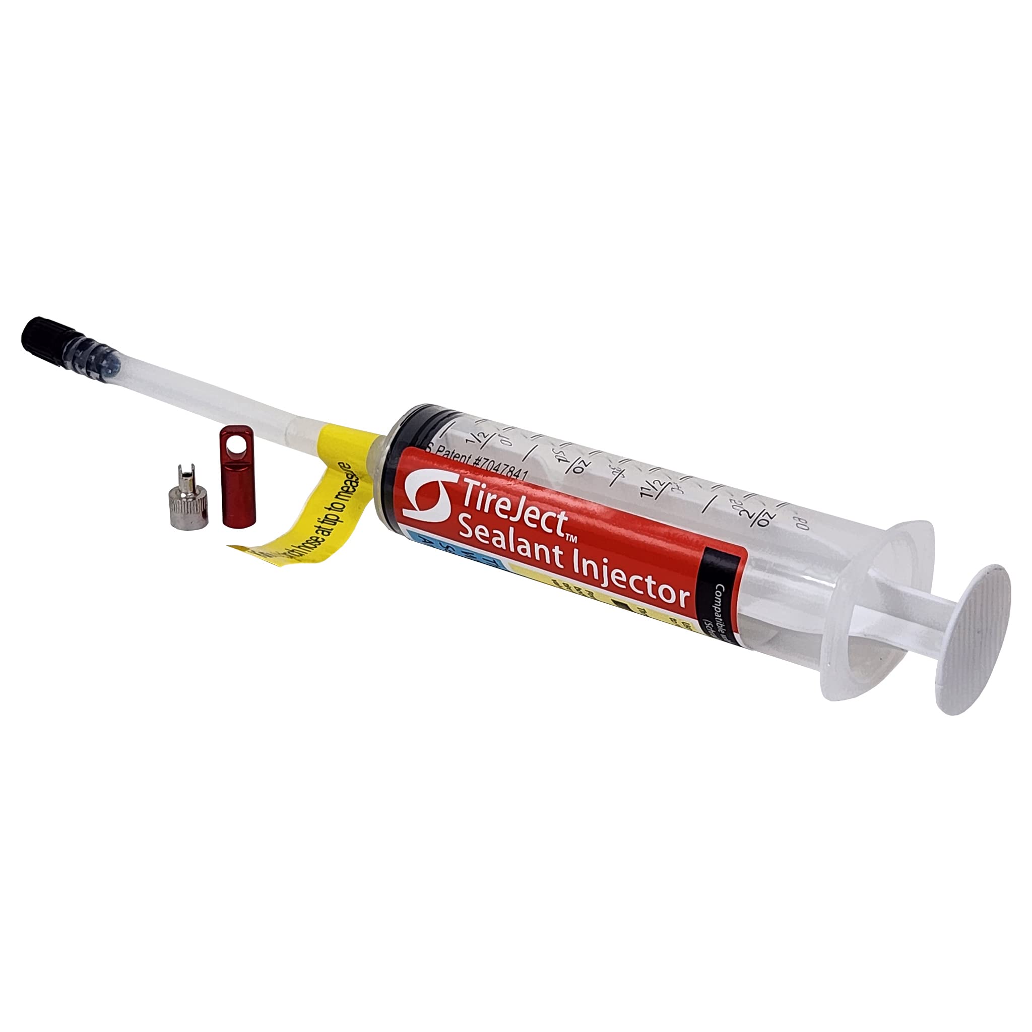 Tireject Tire Sealant Injector - Tubeless Sealant Injector Syringe Applicator Presta & Schrader Compatible - Easy Tire Sealant I