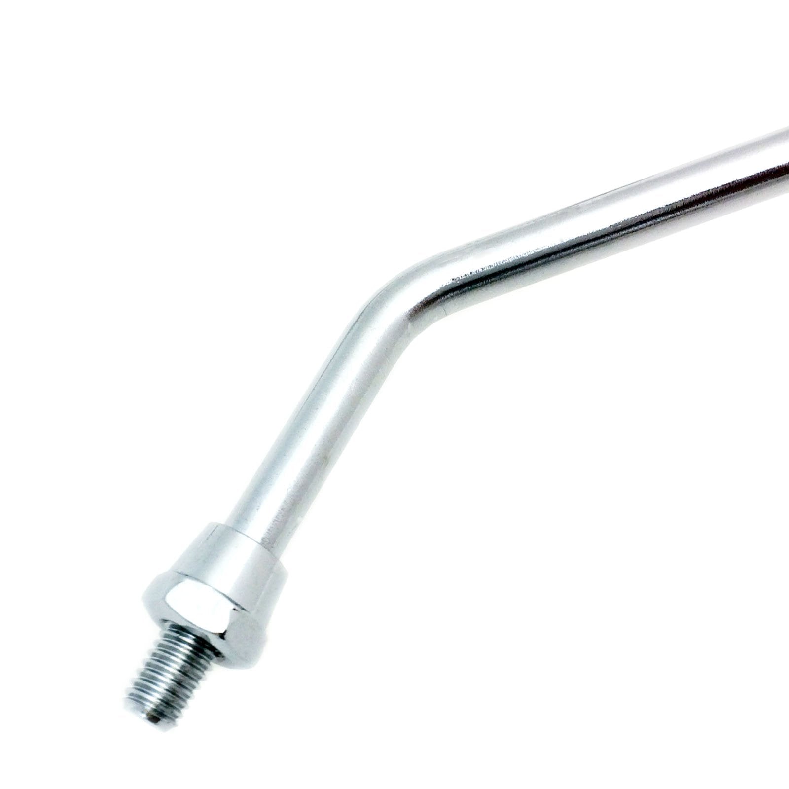 MMG Adjustable Mirror Set, 8mm RH/RH Thread, Chrome Round Shape, Motorcycle Scooter (0514)