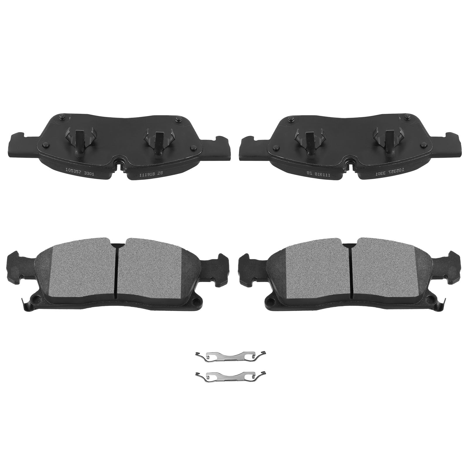 Automuto 4Pcs Front Semi-Metallic Disc Brake Pads Set D1455 For Dodge Durango For Jeep Grand Cherokee For Mercedes-Benz Gl350 Gl