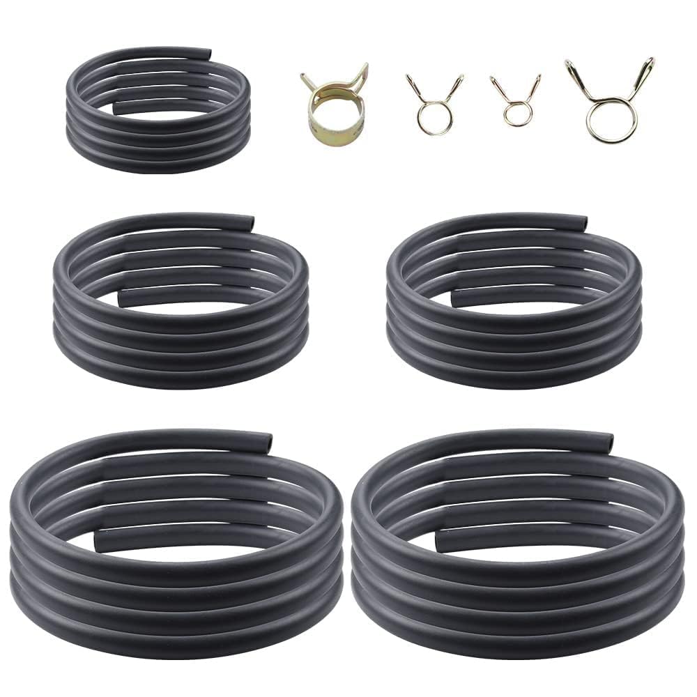 AloneGoer 3 Feet 1/8'' 3/16'' 0.22'' 1/4'' 5/16'' ID Fuel Line Gas Tube Hose Compatible with Kawasaki EZGO Snowmobile Lawn Mower