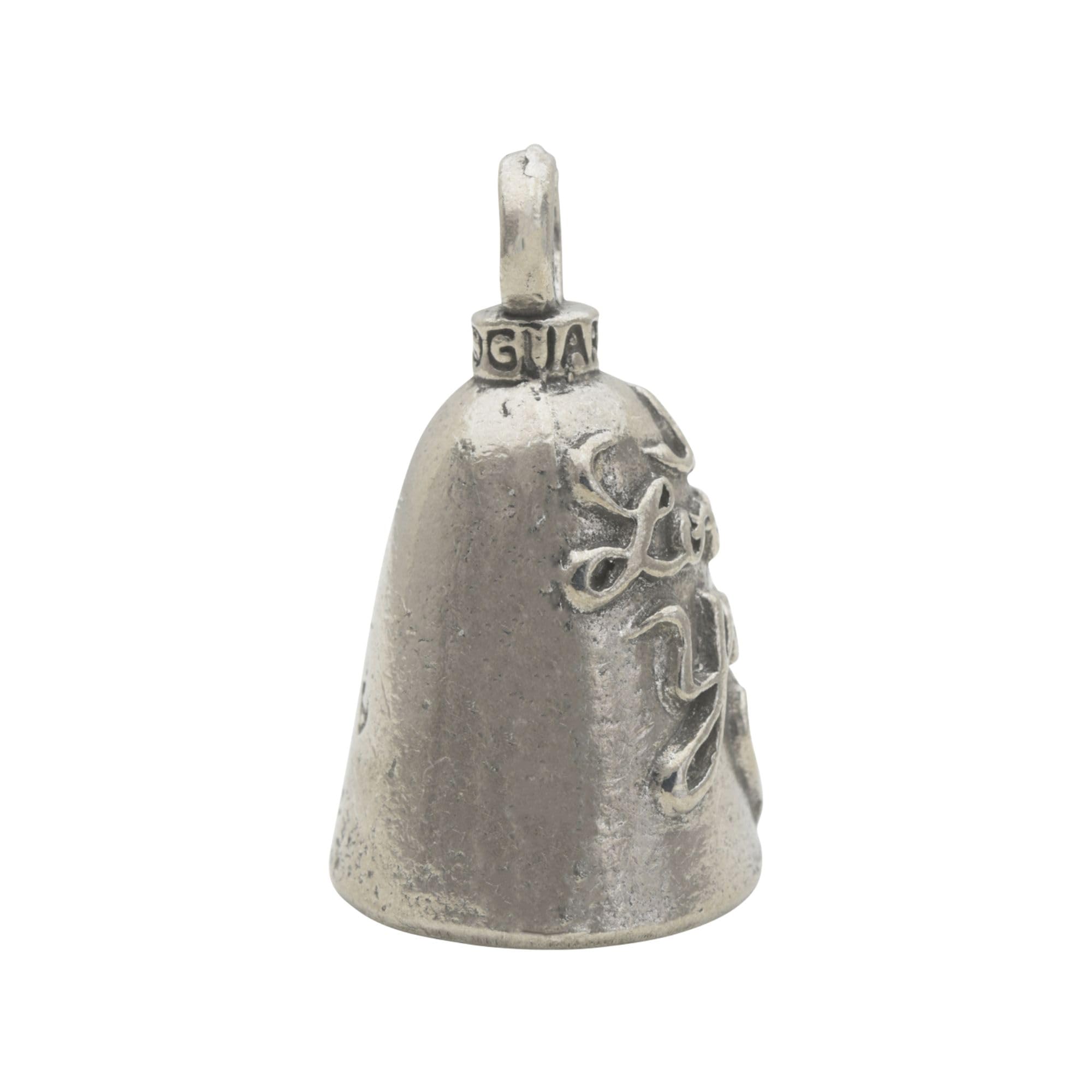 Guardian Bell I Love You Good Luck Bell W/Keyring & Black Velvet Gift Bag | Motorcycle Bell | Lead-Free Pewter | Good Luck Gift To Friends & Family | Bike Bell | Made In Usa