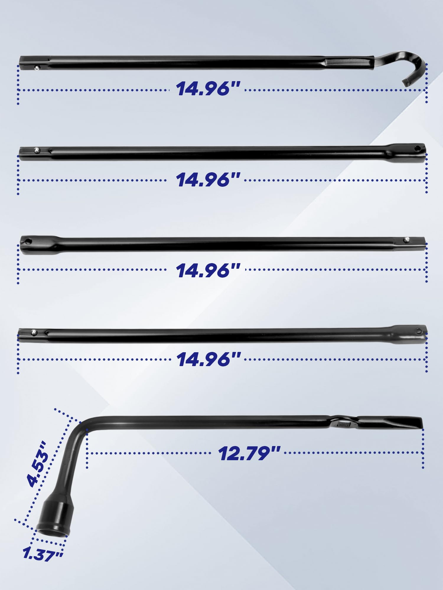Xongjojo Spare Tire Tool Kit with Tire Jack Handle and Wheel Lug Wrench Compatible with 2007-2021 Tundra 2008-2021 Sequoia