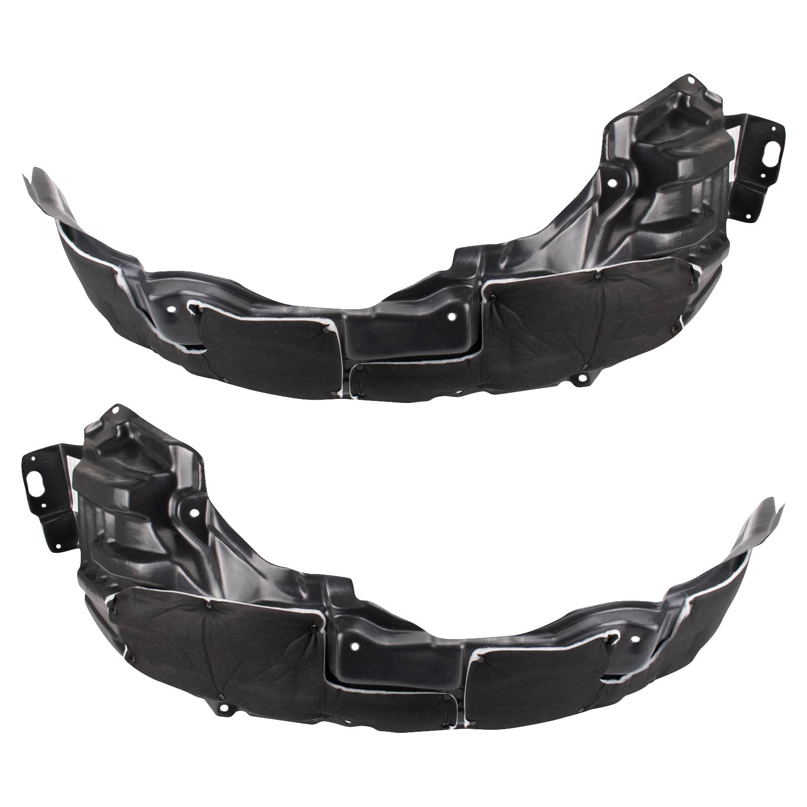 Trq Front Inner Fender Liner Set Compatible With 2014-2019 Mitsubishi Outlander Sport Mi1248127 Mi1249127