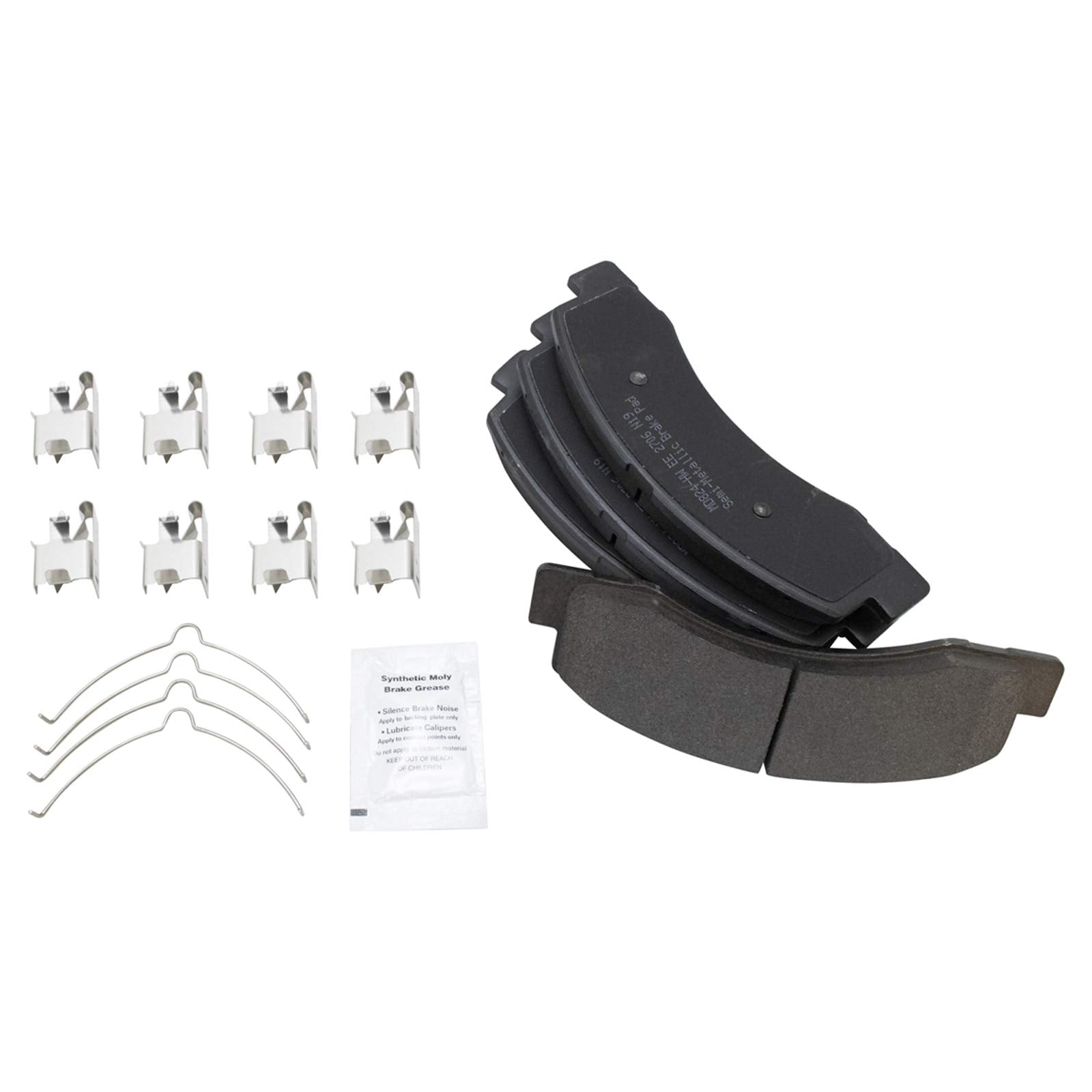 Trq Front Brake Pad & Rotor Kit Brake Pads Brake Rotor Semi-Metallic Compatible With 2000-2002 Ford Excursion F-250 Super Duty F