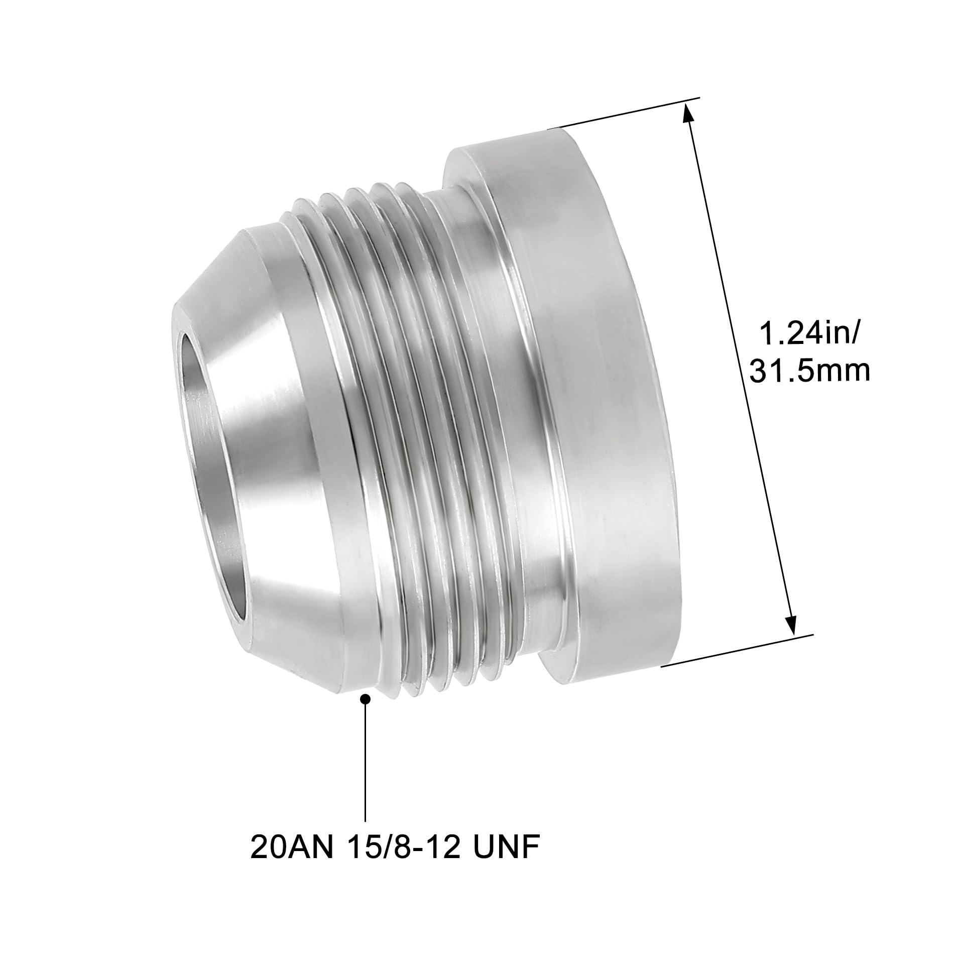 EVIL ENERGY 20AN Male Weld on Bung Fitting Aluminum 1PC