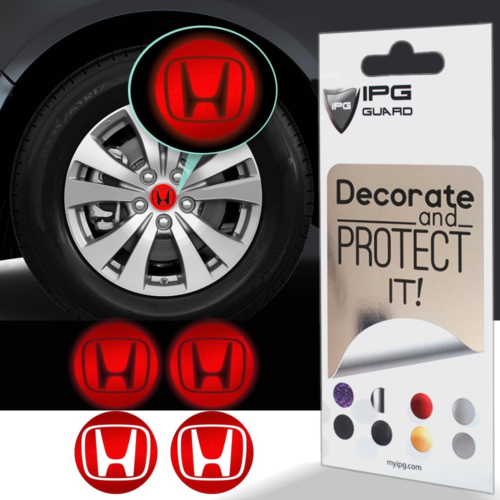 IPG Decal Made for Civic Accord CRV VTEC Si Logo Center Cap Overlay Wheel Tire Decals Inner or Outer Stickers (Center Cap:2.25