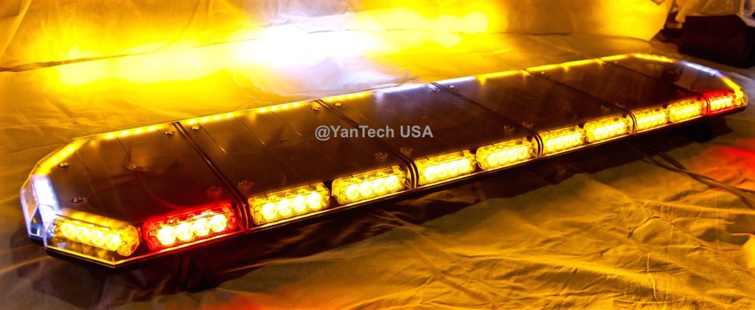 56“ 104 Led Emergency Beacon Strobe Light Bar Warning Truck Tow Wrecker W/Take Down, Alley, Brake And Turn Signal - Usa Warranty W/Lifetime Service