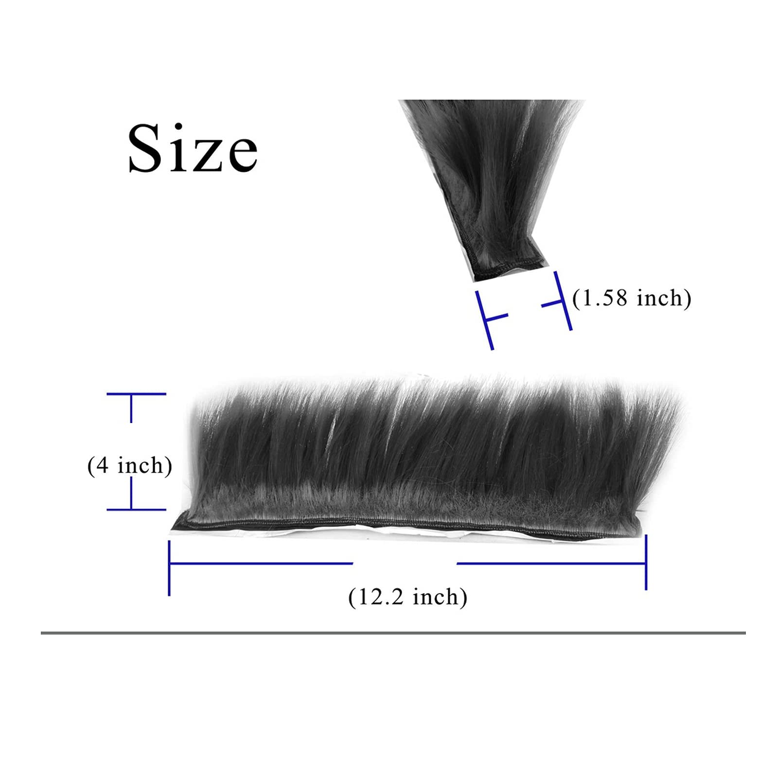 HHongJM Helmet Hawks Mohawk Synthetic Wigs for Bicycle/Almost Helmet - Reusable Design (Golden Yellow)