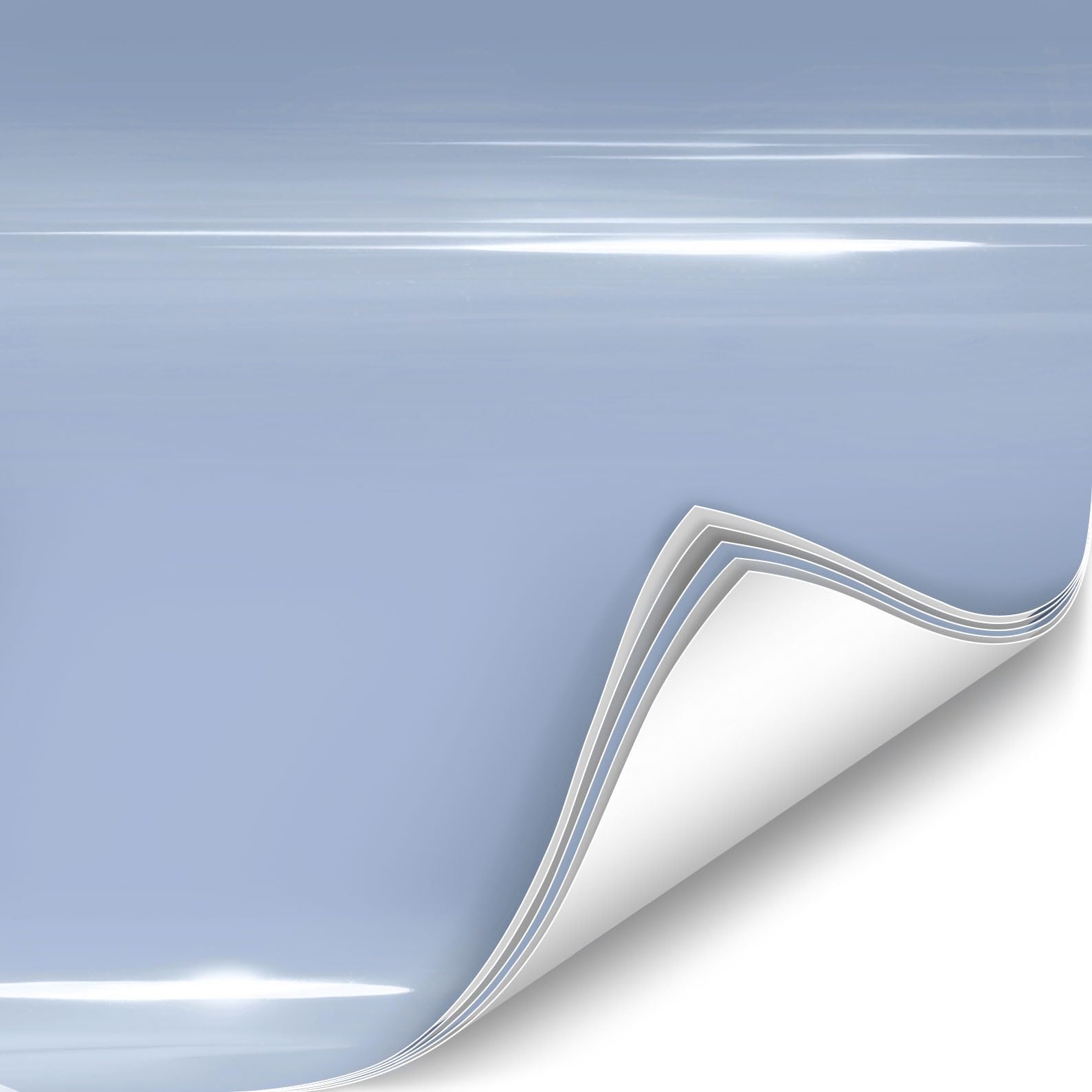 Colorfusion Ppf By Vvivid, Gloss Ice Blue Dry Apply Ppf Vinyl Car Wrap Roll 10Ft X 5Ft