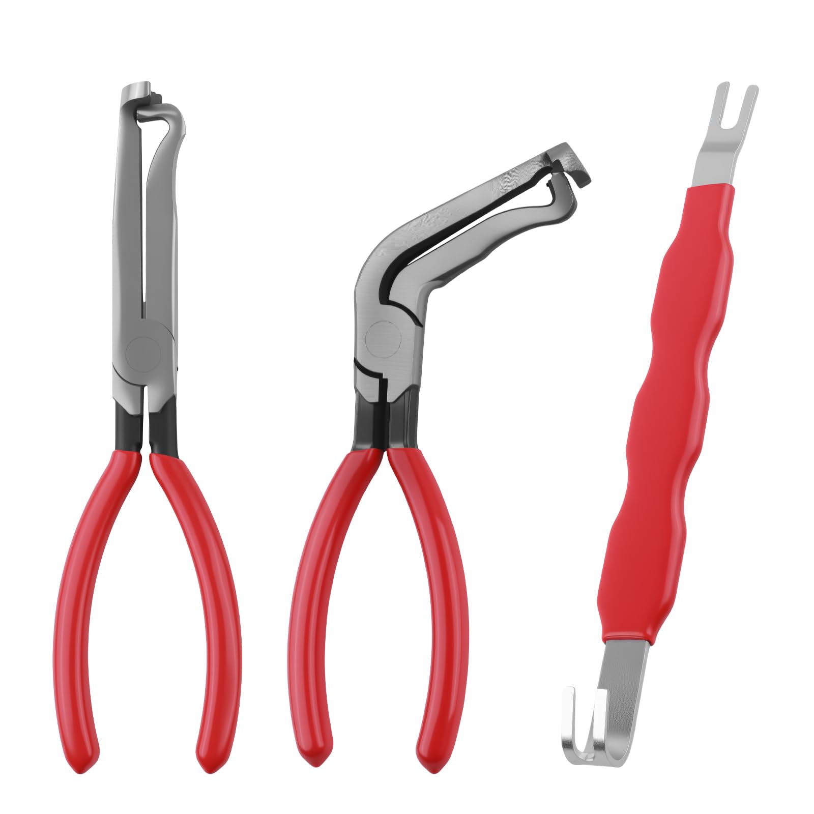 3PCS Electrical Disconnect Pliers for Cars,Sturdy Electrical Connector Pliers Including Straight & 60 & Double Head,Professional