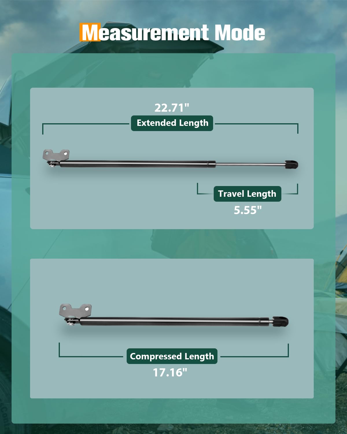 Scitoo Hood Lift Supports Replacement Struts Gas Springs Shocks Fit For Acura Legend 3.2L 1991-1995