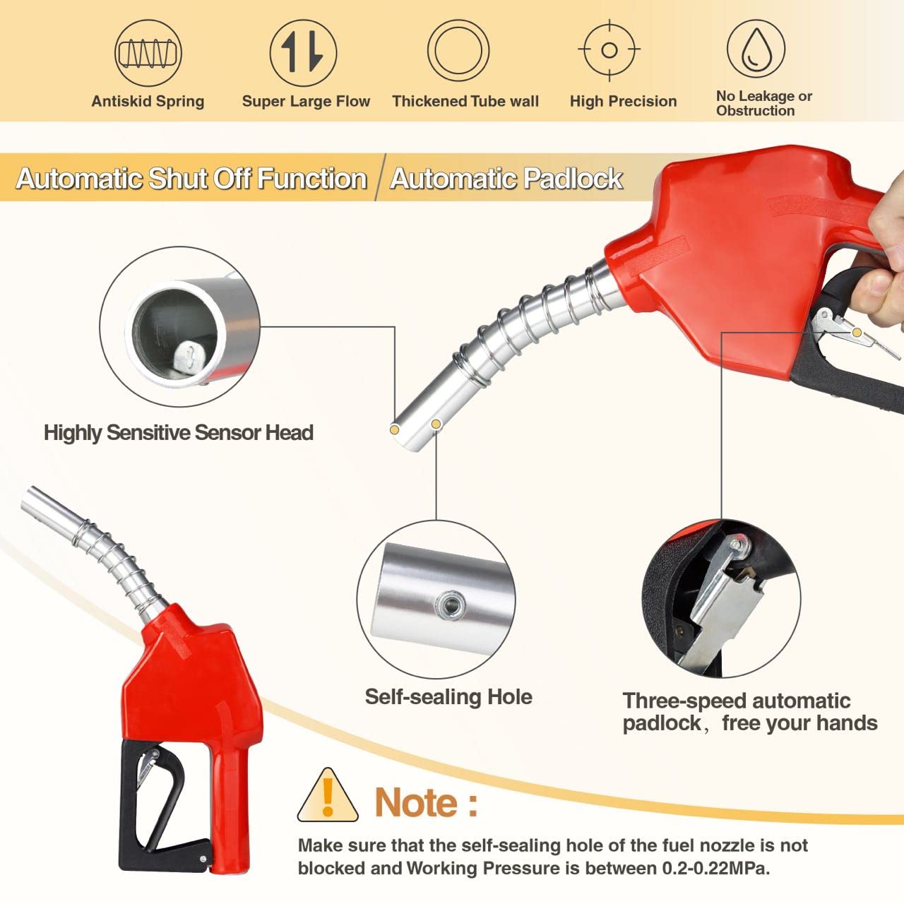 12V Fuel Transfer Pump, Diesel Transfer Pump With Nozzle Hose For Diesel, Kerosene, Machine, Transformer Oil, 12 Gpm Self Primin
