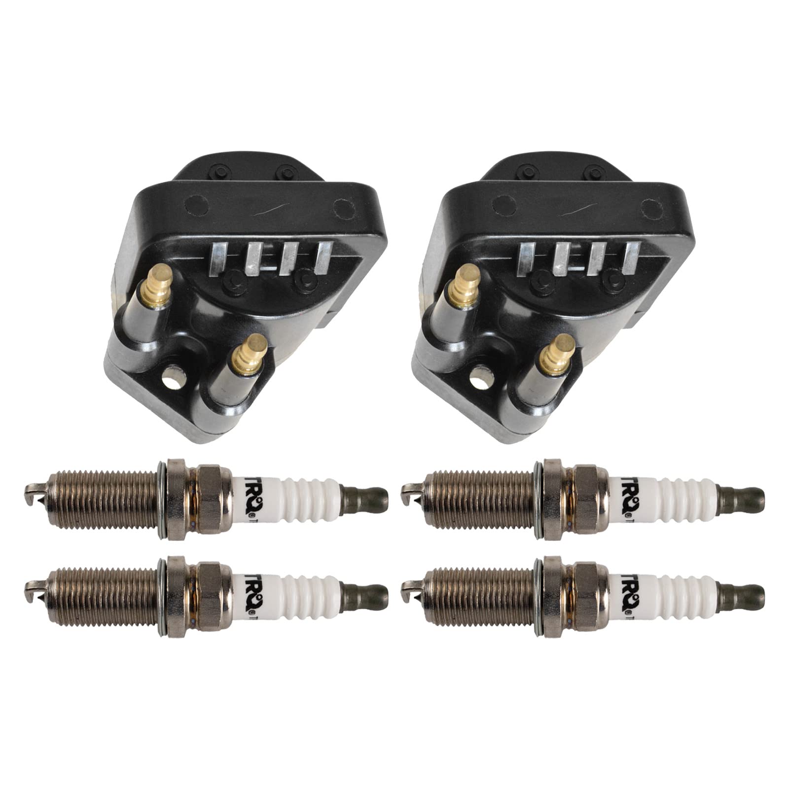 Trq Ignition Kit Ignition Coil Spark Plugs Compatible With 2000-2002 Saturn Sc2 Sl2 2000-2001 Sw2
