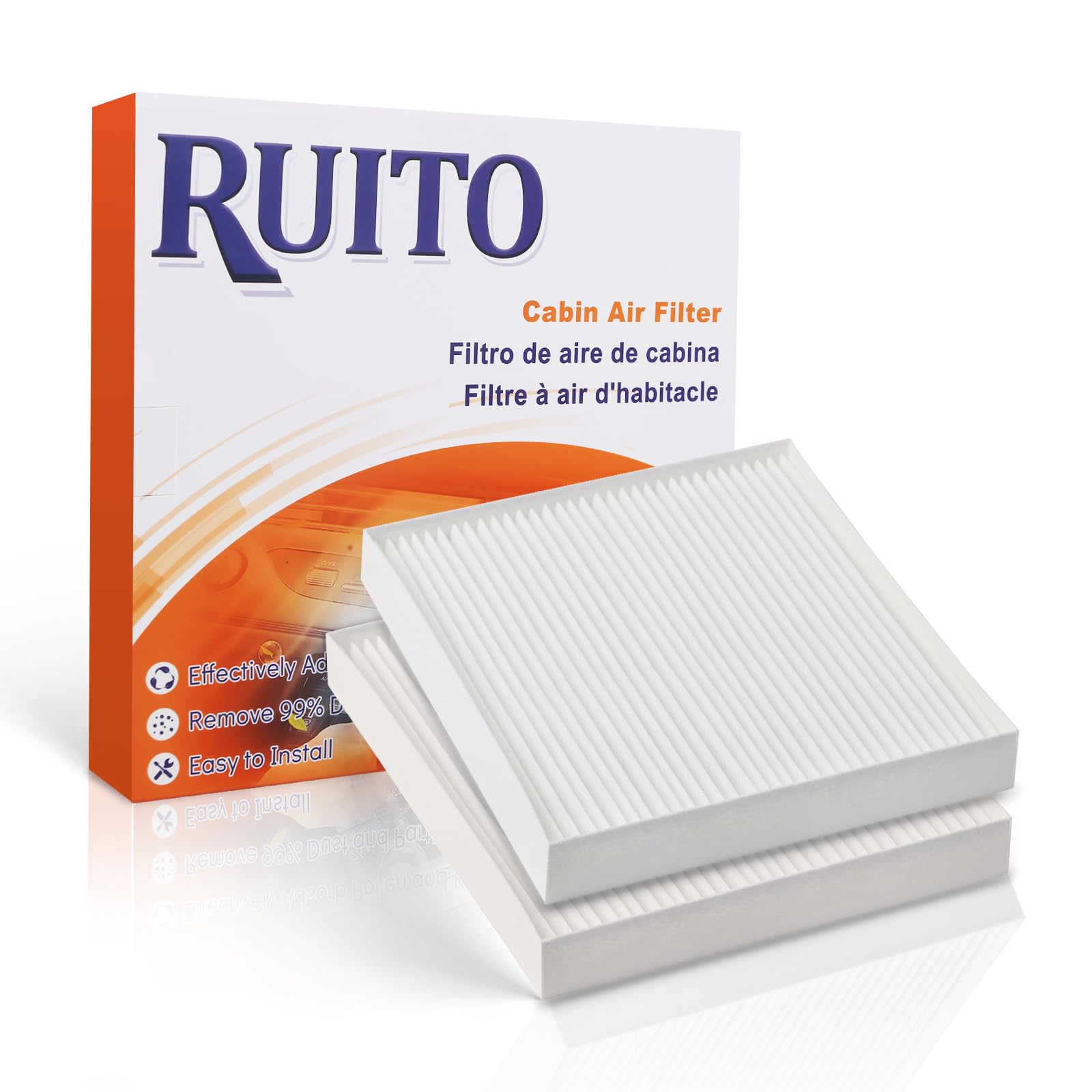 Ruito Cabin Air Filter, Fits Accord 2003-21, Civic 2006-15, Cr-V 2007-16, Odyssey 2005-17, Pilot 2009-21, Ridgeline 2006-20, Cro