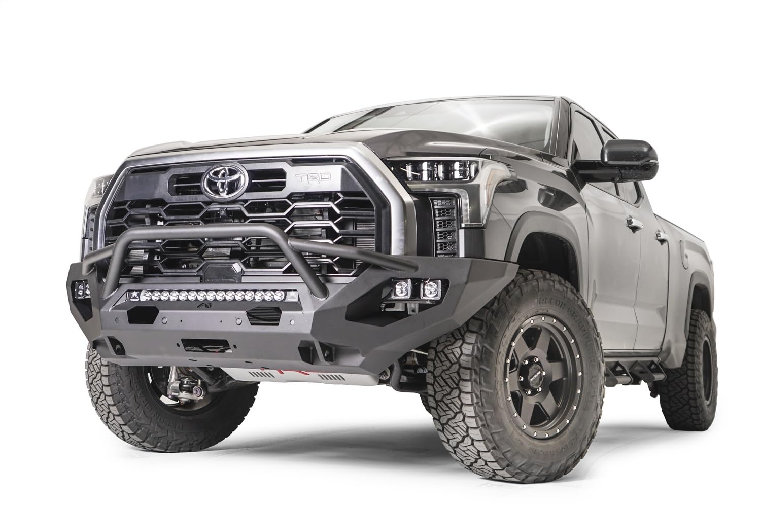 Fab Fours Tt22-X5452-1 Matrix Front Bumper Fits 22-23 Toyota Tundra - 2 Stage Black Powder Coated - W/Pre-Runner Guard