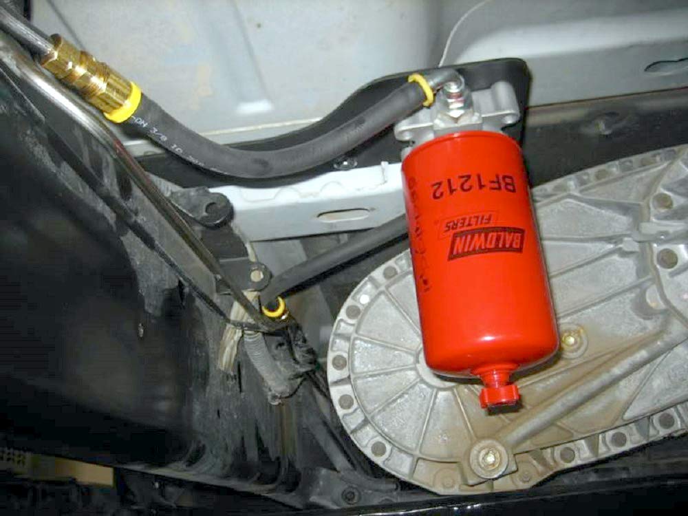 Baldwin Bf1212 Heavy Duty Diesel Fuel Spin-On Filter, Red