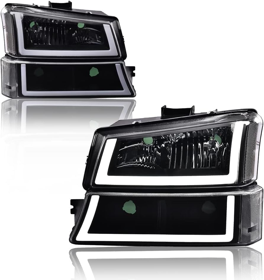 G-Plus Led Headlights W/O Bulbs, Compatible With Chevy Silverado Avalanche 2003 WBCARB0D7VYLZFJ