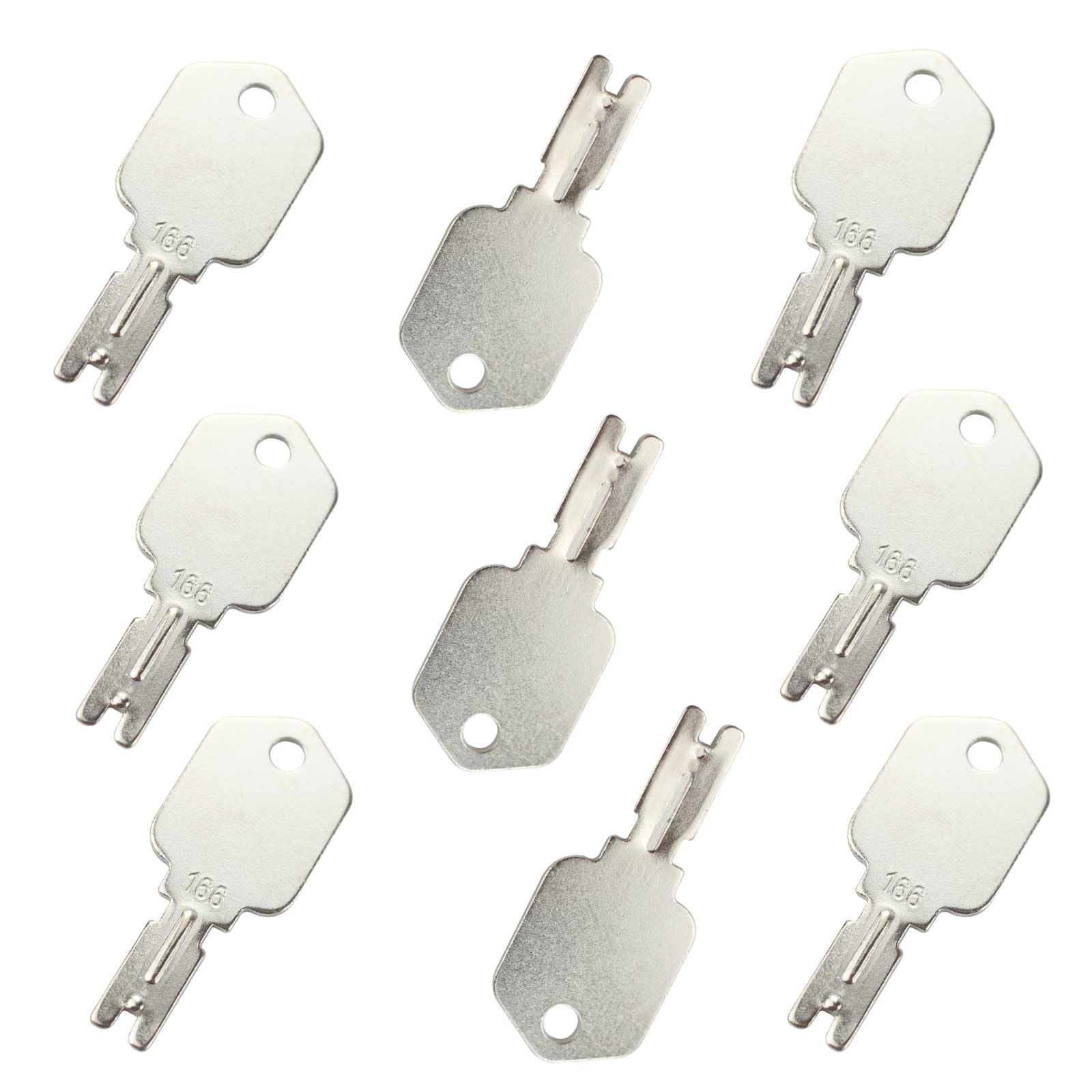 8 Pack 166 Hyster Forklift Key Hyster Heavy Equipment Keys Compatible With Yale Komatsu Crown Gehl Gradall