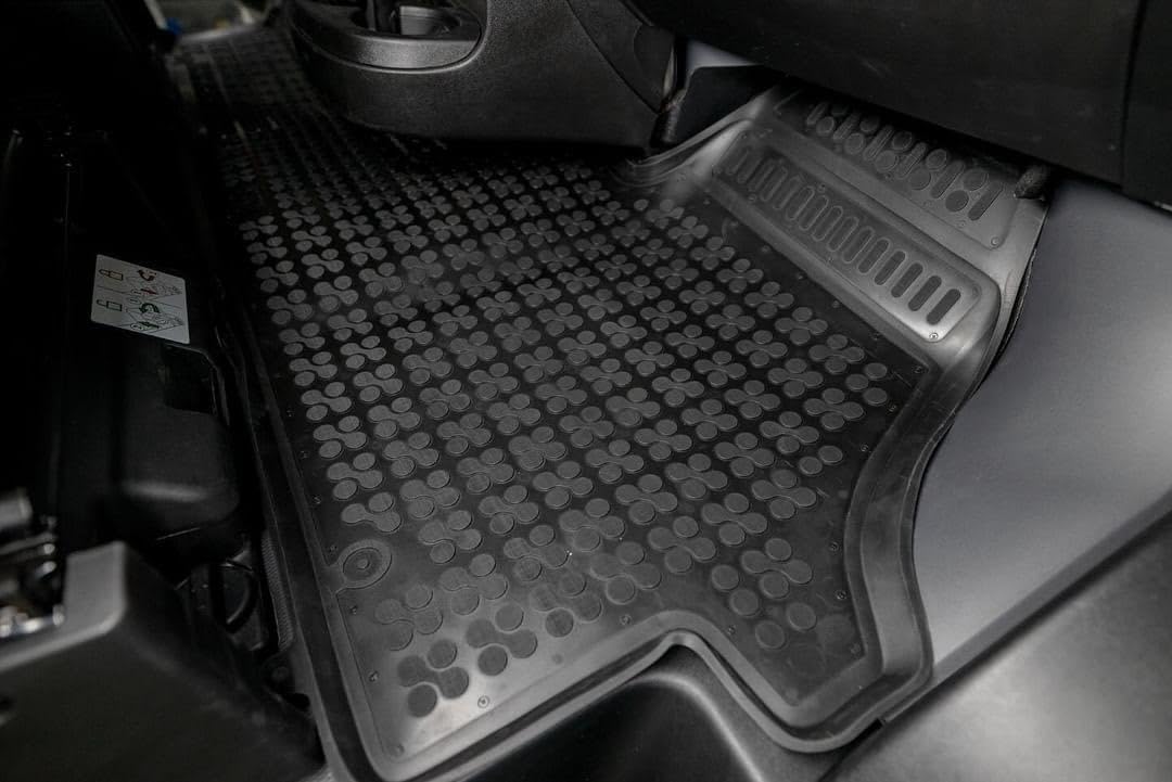 Rezaw-Plast Cargo Mat For Dodge Ram Promaster 2014-2024 With 159Ext Wheelbase All Weather Anti Slip Heavy Duty Bed Liner Rubber All-Season Promaster Van Accessories Black (Front Floor Mat)