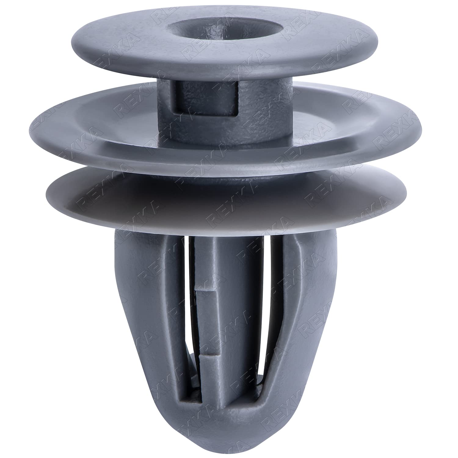 Rexka 10pcs Door Trim Panel Retainer Clips, Gray Nylon for Honda Acura, Fits Accord, Civic, CR-V, Odyssey