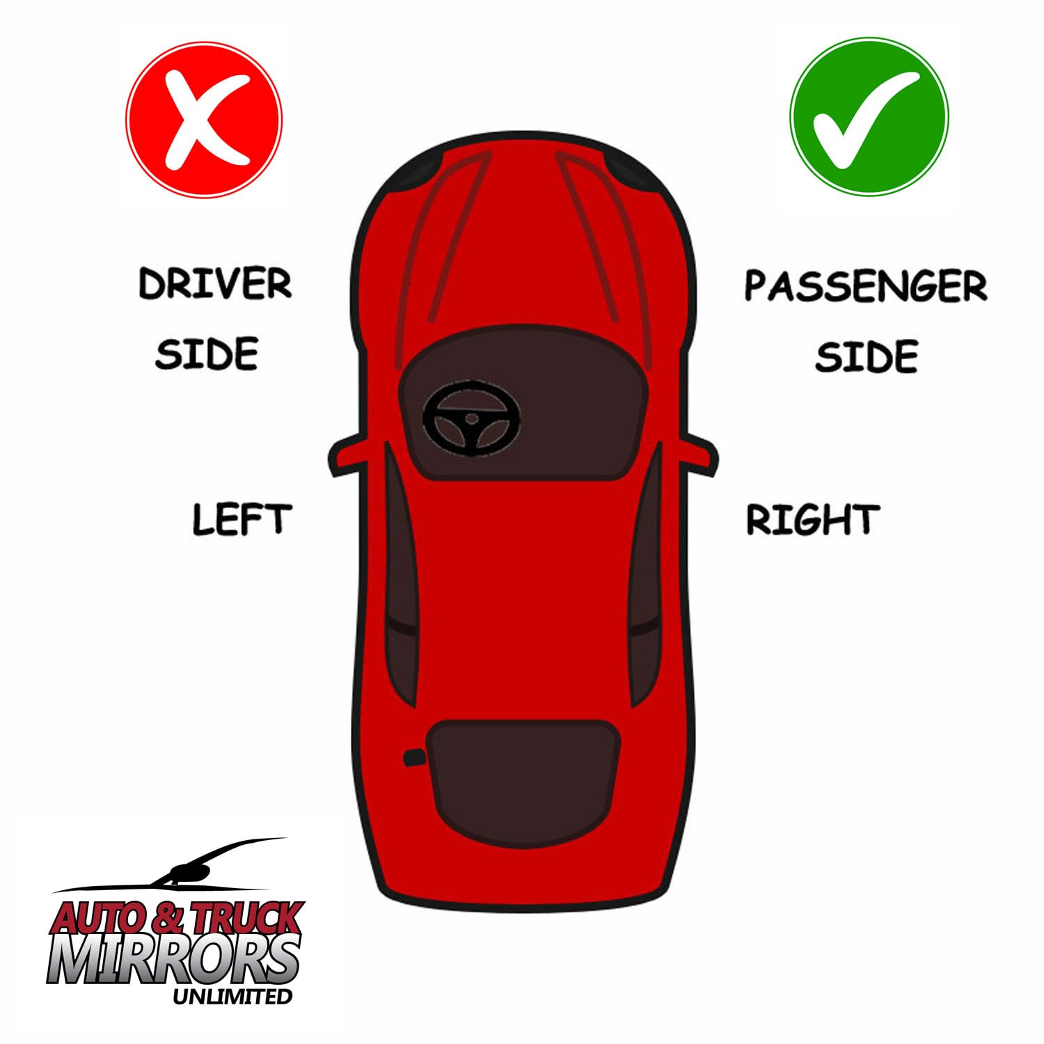 Mirror Glass Replacement + Adhesive Pads For 2011-2017 Volkswagen Touareg Passenger Side (2011 2012 2013 2014 2015 2016 2017 11