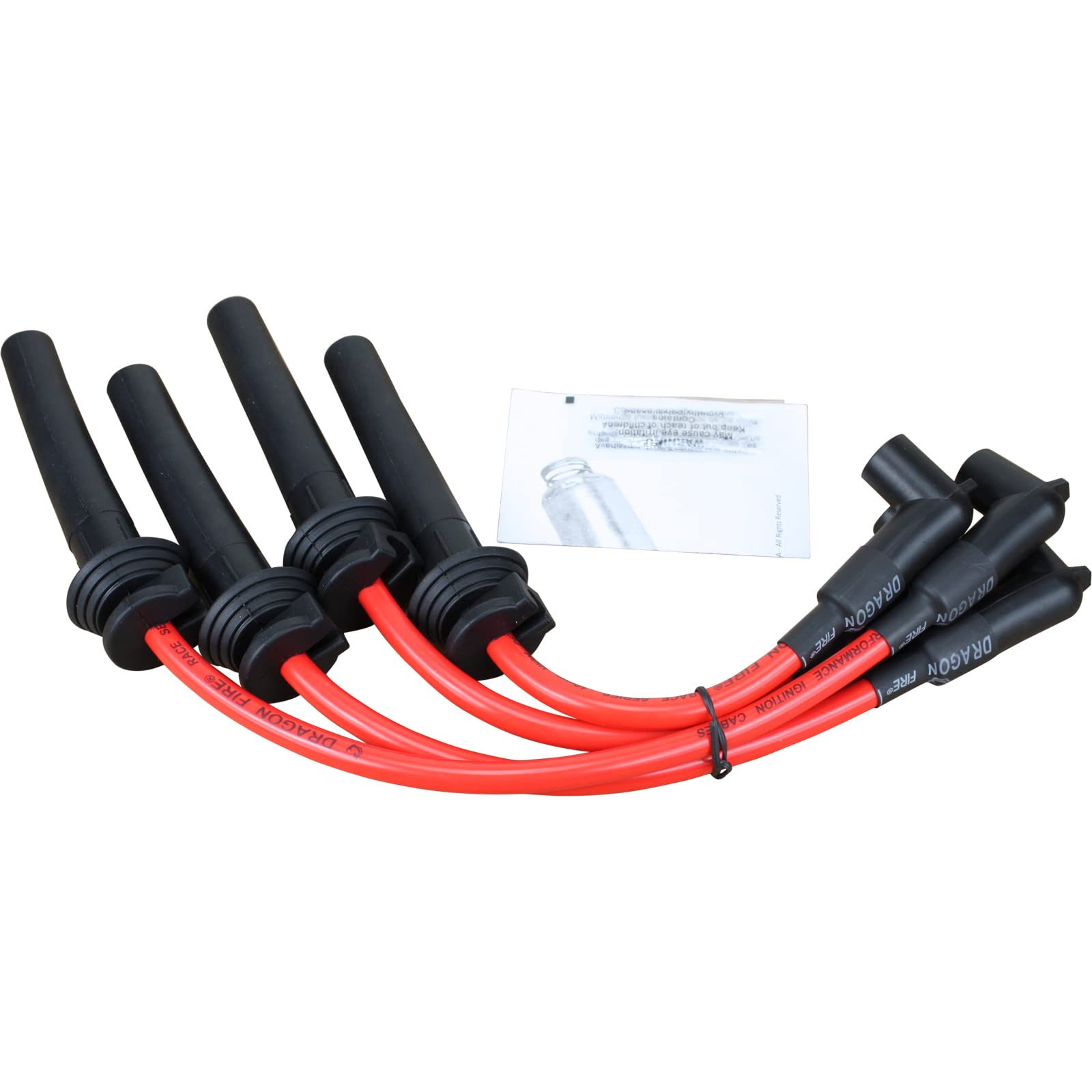 AIP Electronics Dragon Fire Race Series High Performance 10.2mm Ignition Spark Plug Wire Set Compatible with 2002-2006 Mini Coop