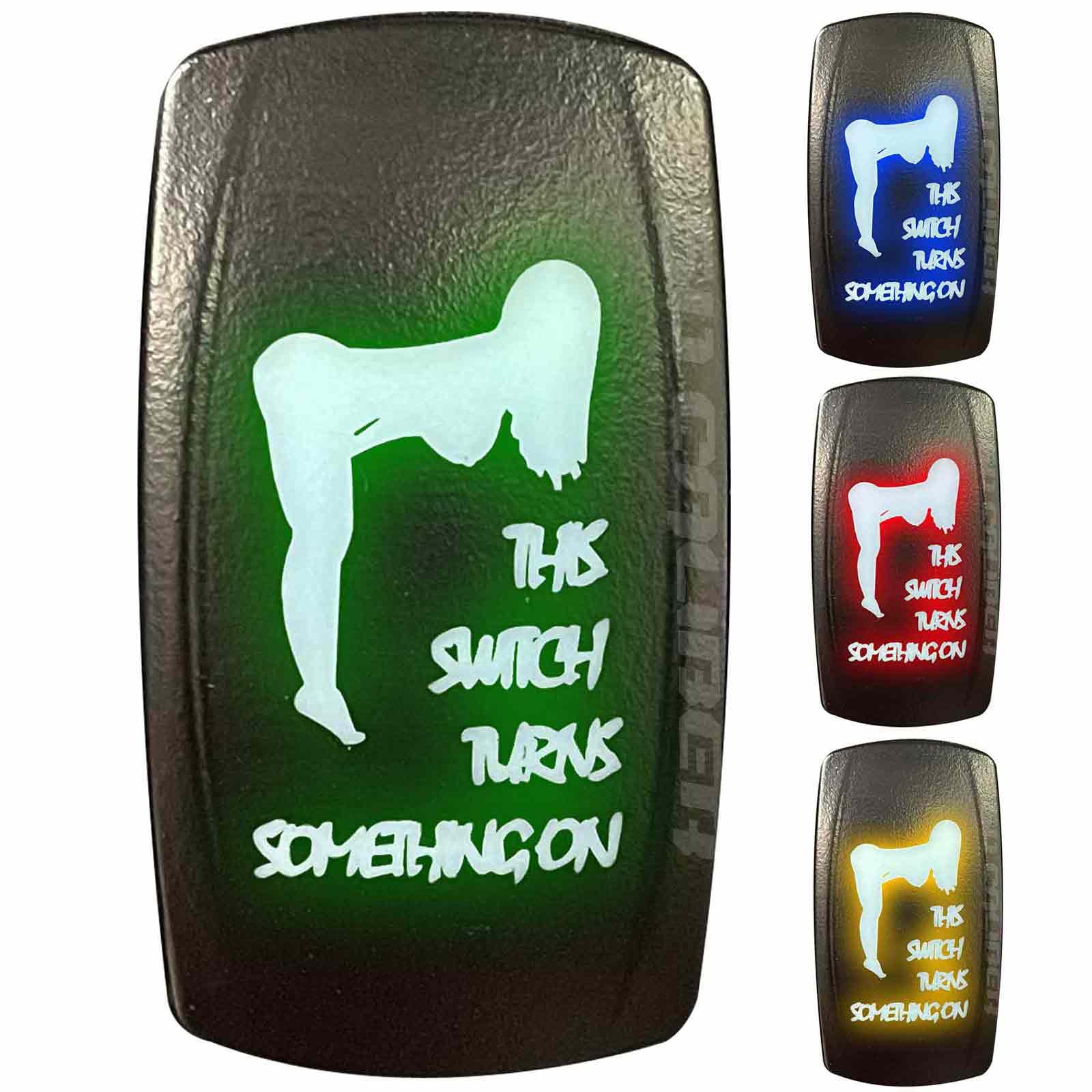 On Off Toggle Switch Rocker Switch Blue Led Backlit This 12V Switch Turns Something On 4 Color Switches To Choose From (5359A36