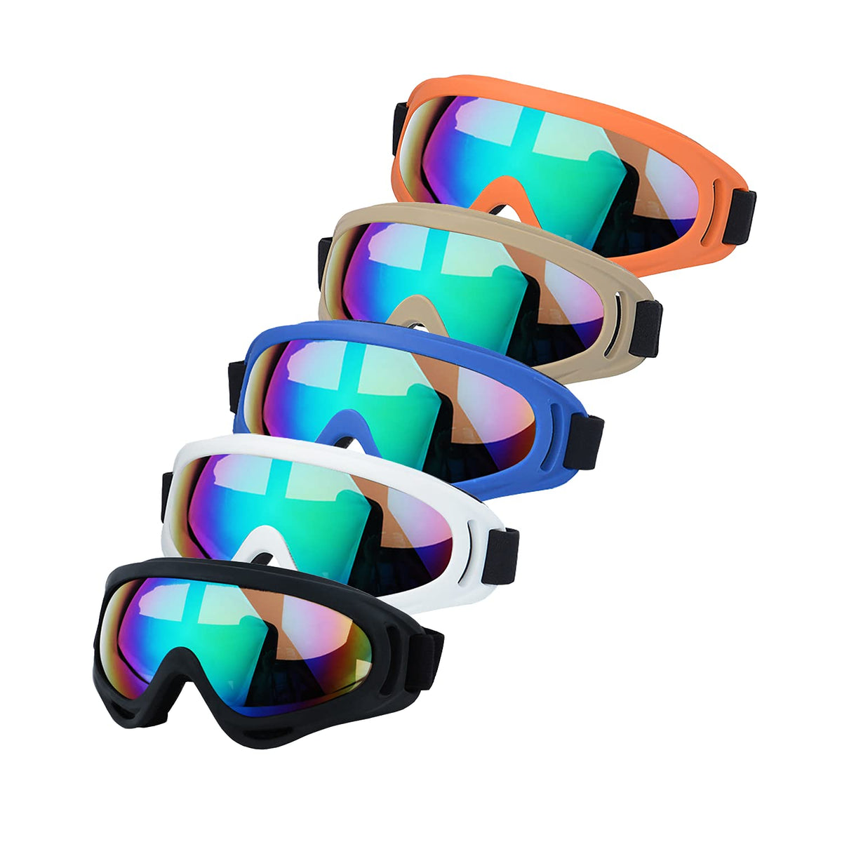 motocross goggles with glasses Ljdj Motorcycle Goggles - Glasses Set Of 5