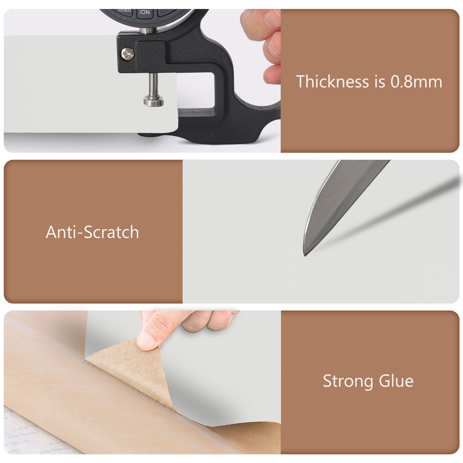 Oaz Leather Repair Tape For Furniture, 16X31.5 Inch Self Adhesive Leather Repair Patch Tape For Car Seat, Leather Repair Kit For