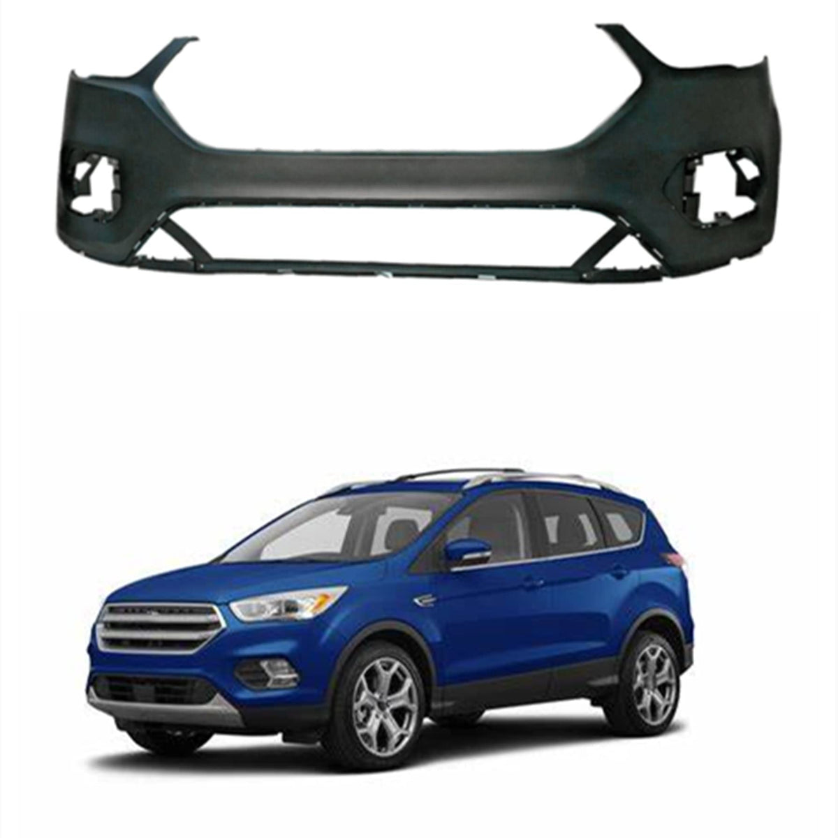 Replacement for Escape 2017 2018 2019 Front Bumper Cover GJ5Z17757APTM