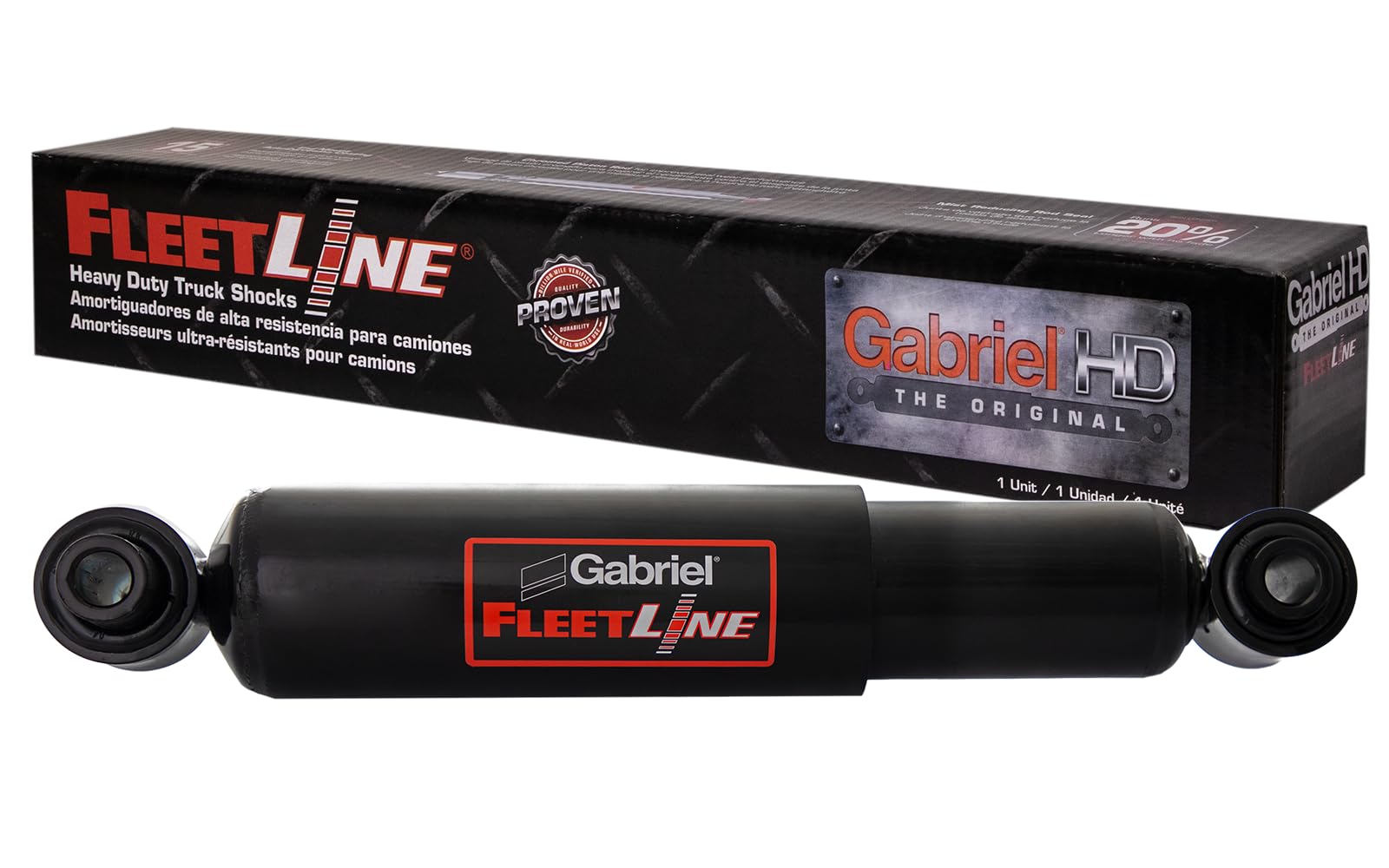 Gabriel 85331 Fleetline Heavy Duty Rear Shock Absorbers For Freightliner Argosy, Century Class, M Series; Western Star 4800, 490