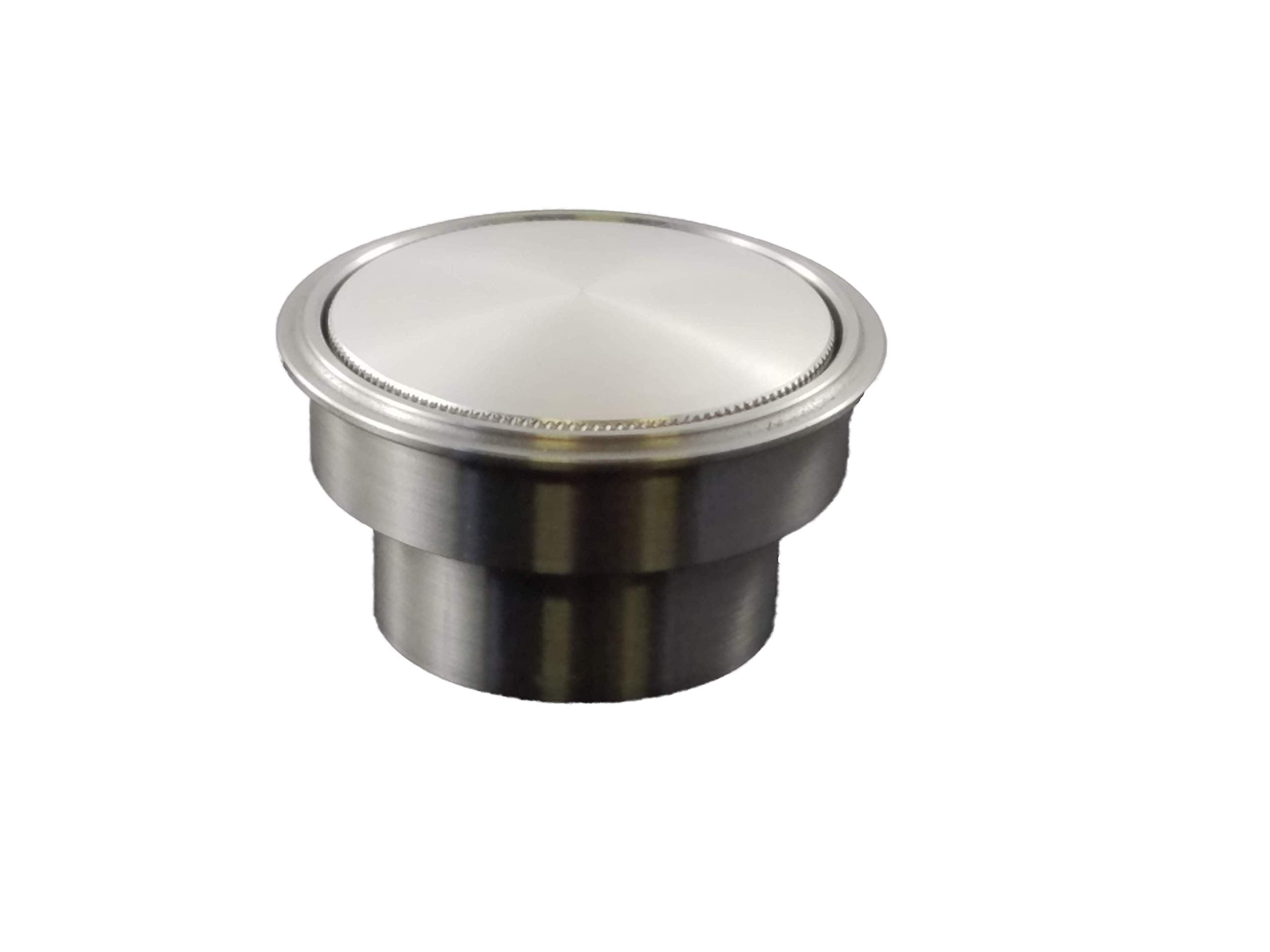 Rullo Stealth Paintable Raw Aluminum Pop Up Gas Cap W/Steel Weld In Bung