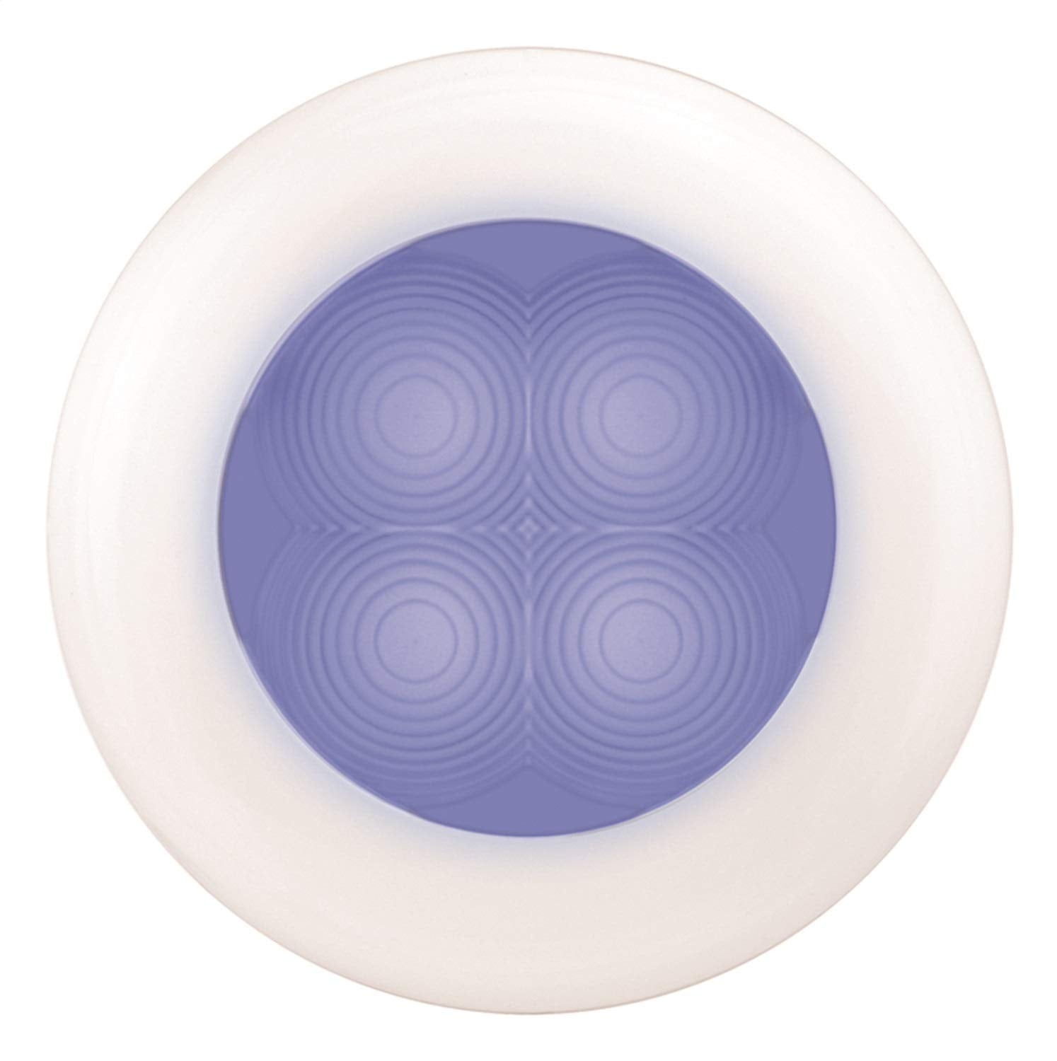 HELLA 980502641 9805 SlimLine LED Blue Interior Lamp with White Plastic Bezel including Spacer
