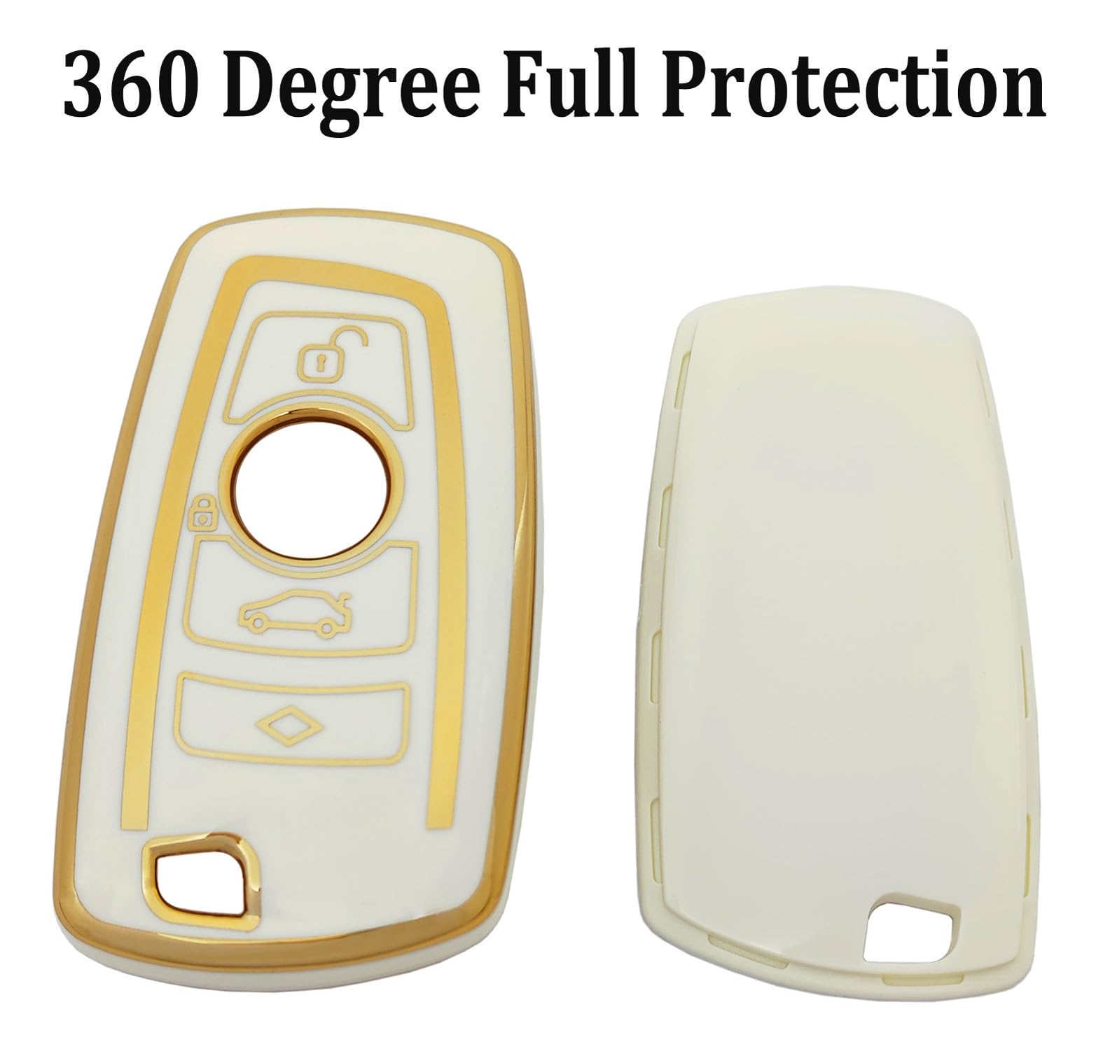 Arruweer Key Fob Cover For Bmw Soft Tpu Key Fob Case Holder Protector Compatiable With Bmw 2 3 4 5 6 7 Series X3 X4 Accessories