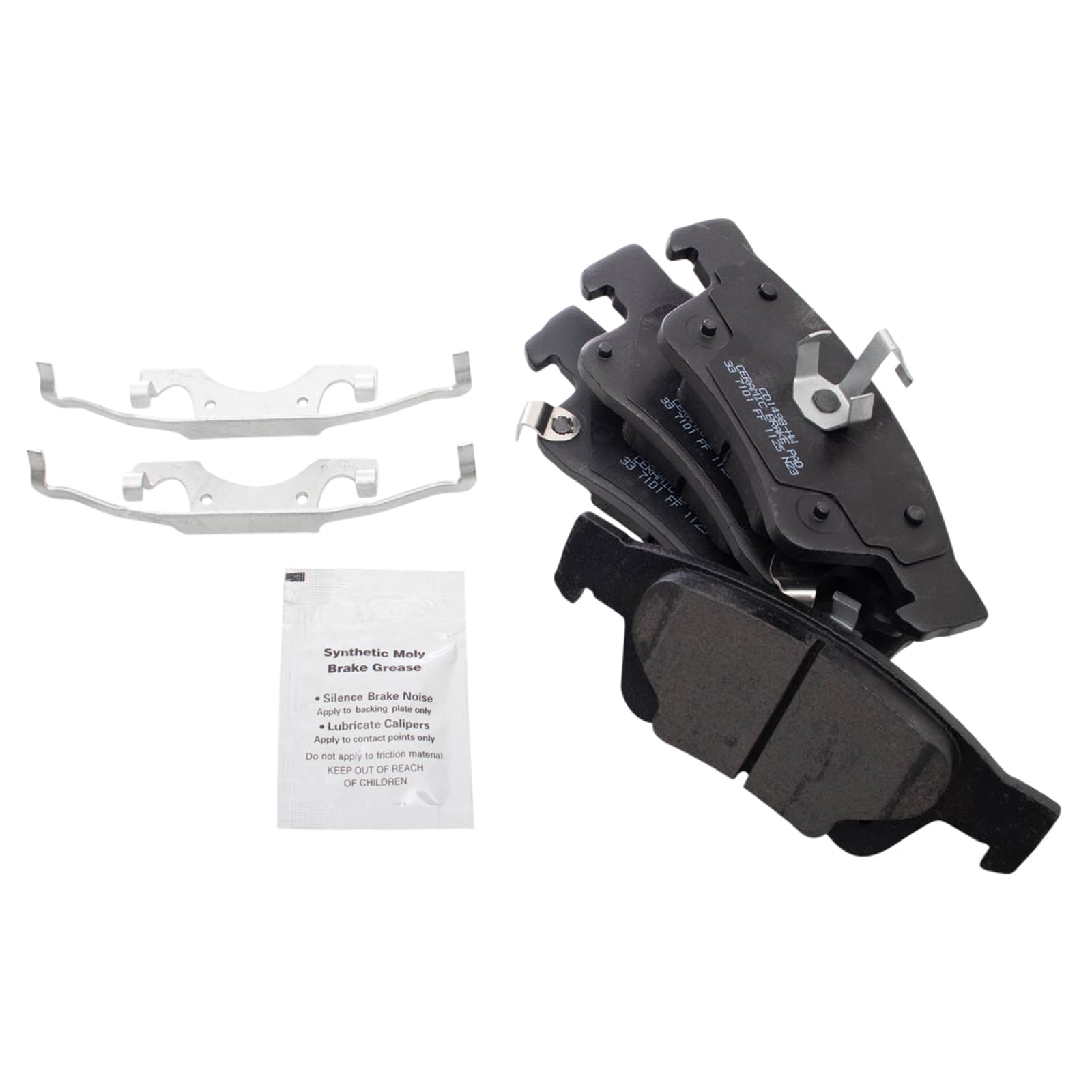 TRQ Rear Brake Pads Ceramic Compatible with 2011-2021 Dodge Durango Jeep Grand Cherokee