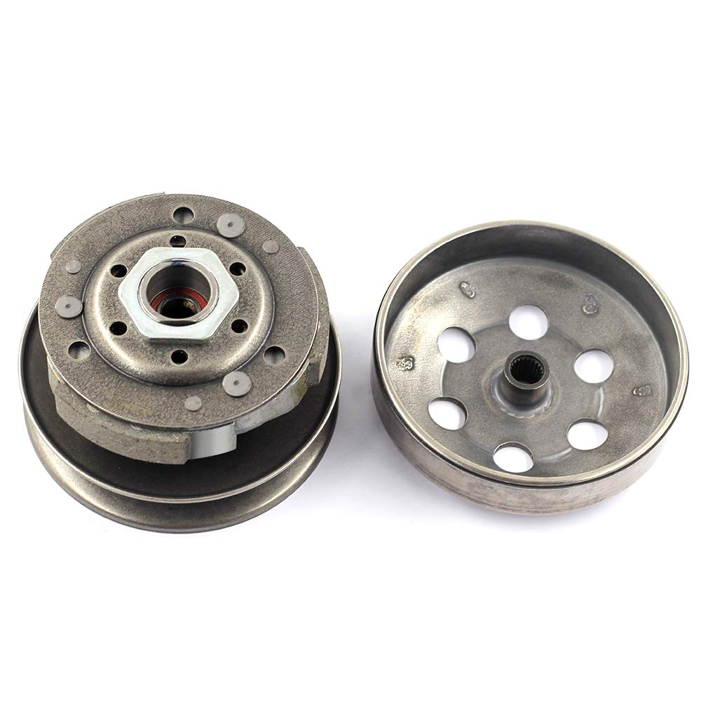 Trkimal Driven Pulley Rear Clutch For Gy6 49Cc 50Cc 80Cc 139Qmb Engine, Complete Gy6 Clutch Compatible Scooter Moped Atv Go Kart Taotao Roketa Sunl