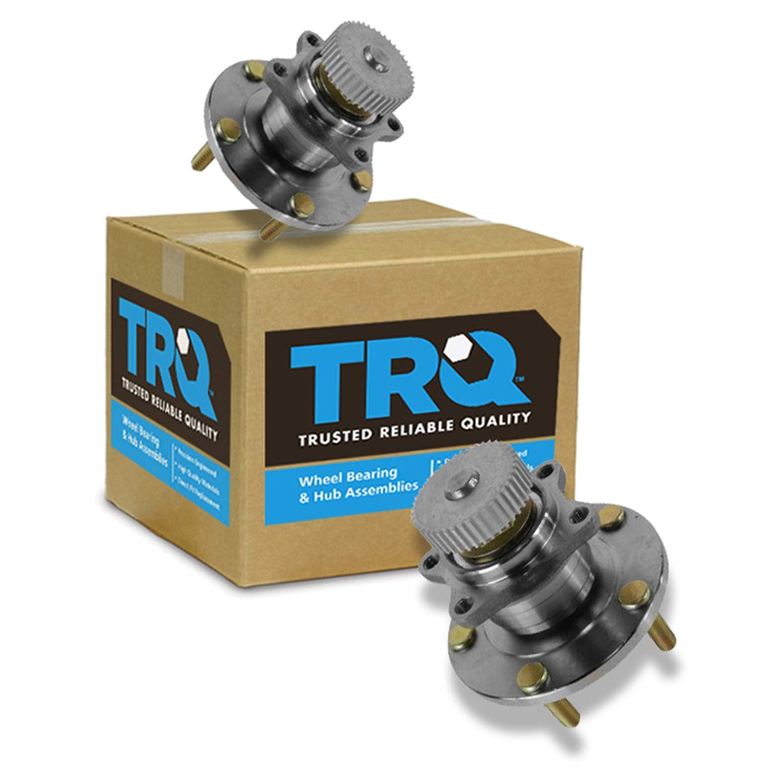 Trq Rear Wheel Hub Bearings Assembly Set Compatible With 1995-2005 Chrysler Sebring 1995-2000 Dodge Avenger 2001-2005 Stratus 19