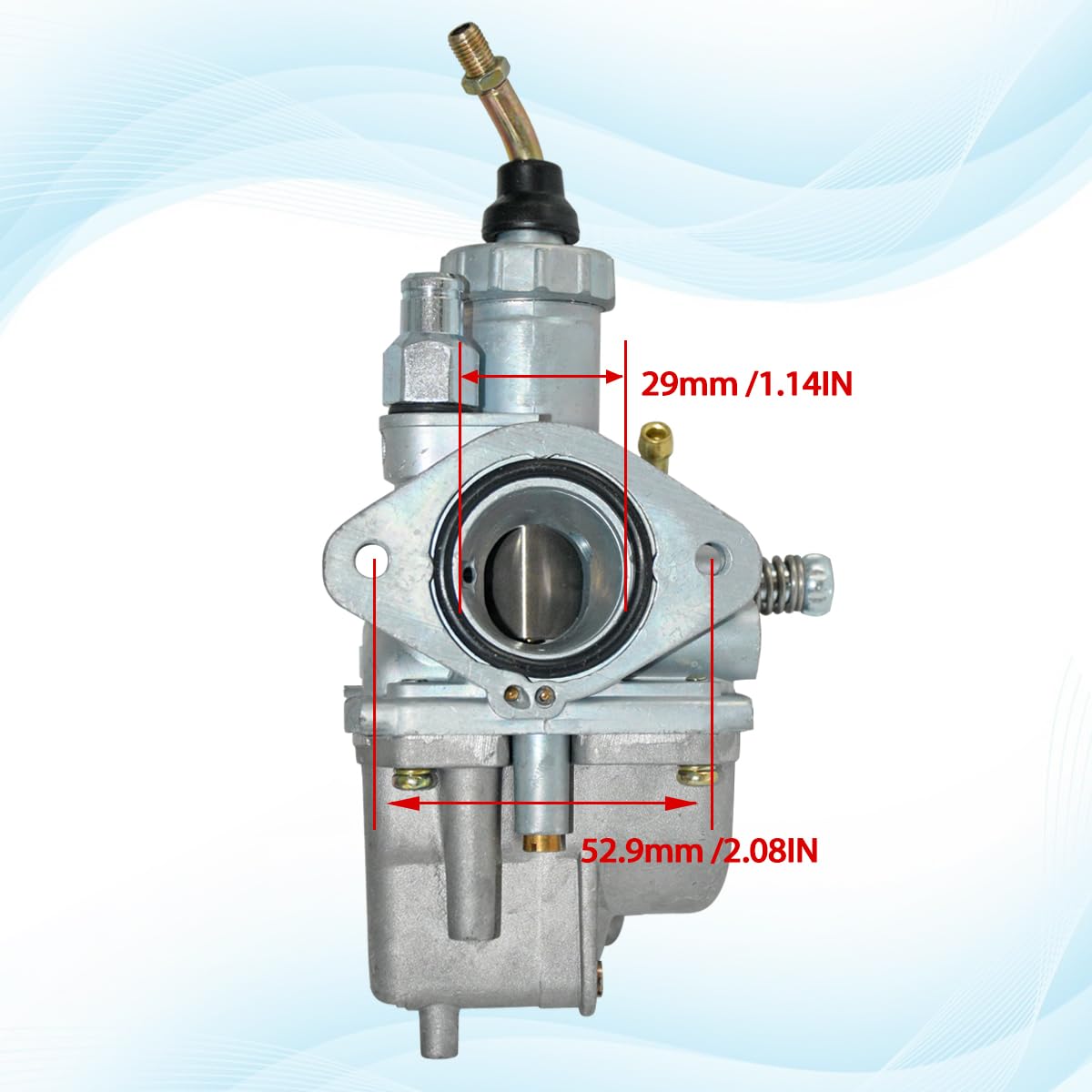 Jdllong Carburetor For Yamaha Moto 4 Yfm225 Yfm 225 Atv Carb 1986 1987 1988 Timberwolf 250 Yfb250 Carb With Fuel Petcock Switch