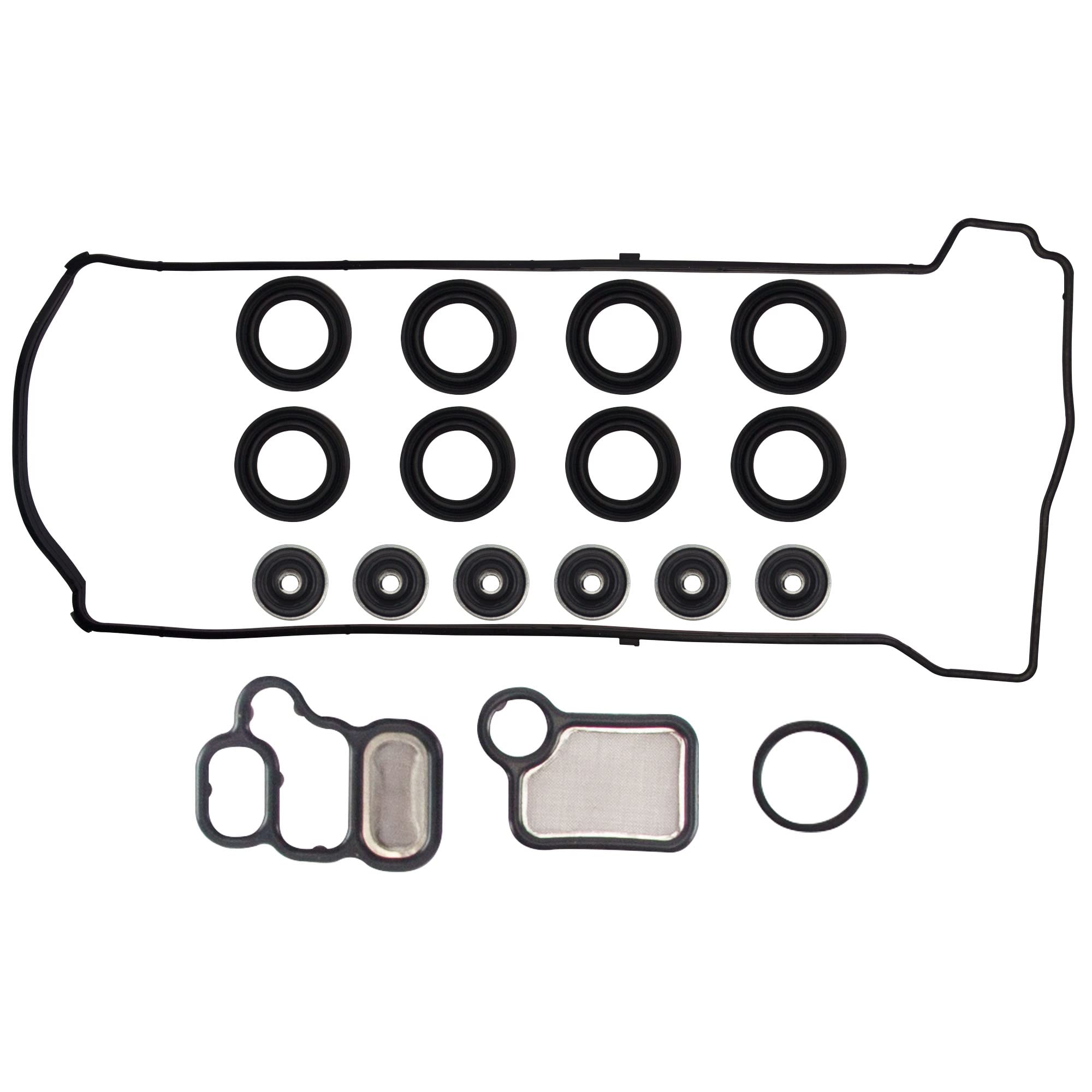 Wollvon Engine Cylinder Valve Cover Gasket Set Vs50614R Es73071 15815-Raa-A02 15845-Pna-003 Compatible With Honda Accord Cr-V El
