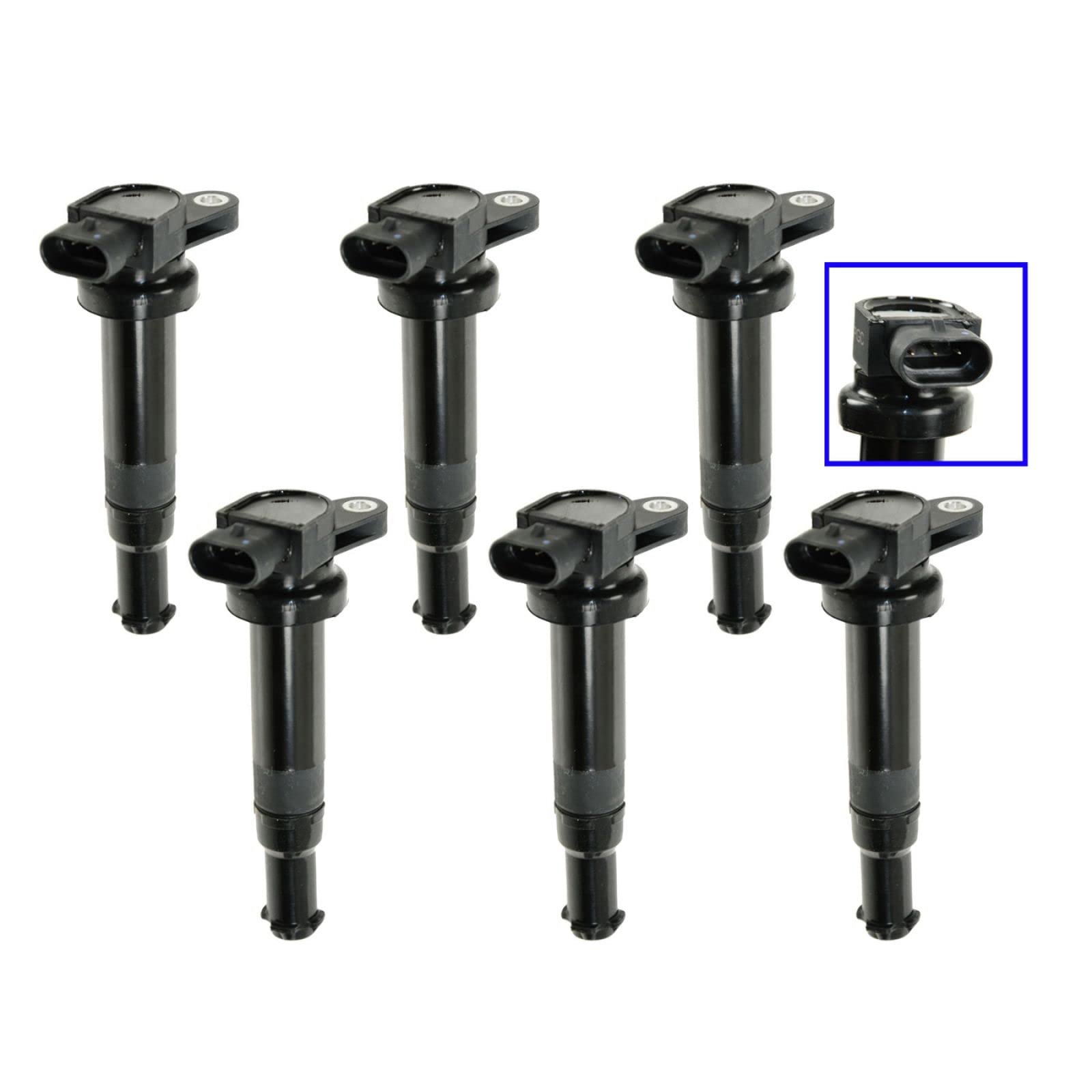 Trq Ignition Coil Set Compatible With 2007-2009 Hyundai Santa Fe 2006 Kia Optima