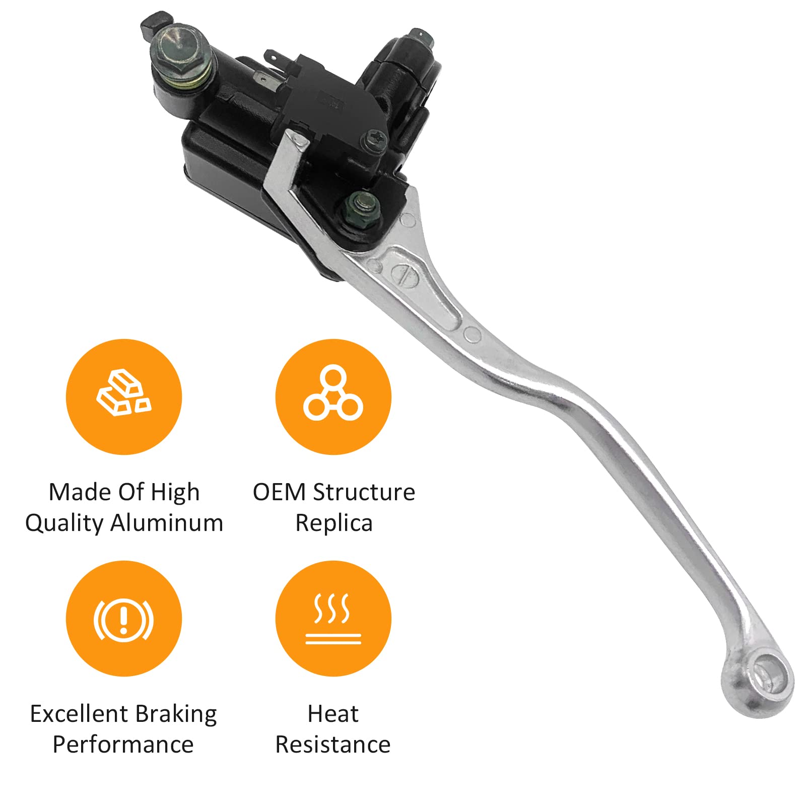 Front Right Brake Master Cylinder For Kawasaki Bayou 300 400 Lakota 300 Mojave 250 Prairie 300 400 Klf300 Klf400 Kef300 Ksf250 Kvf300 Kvf400