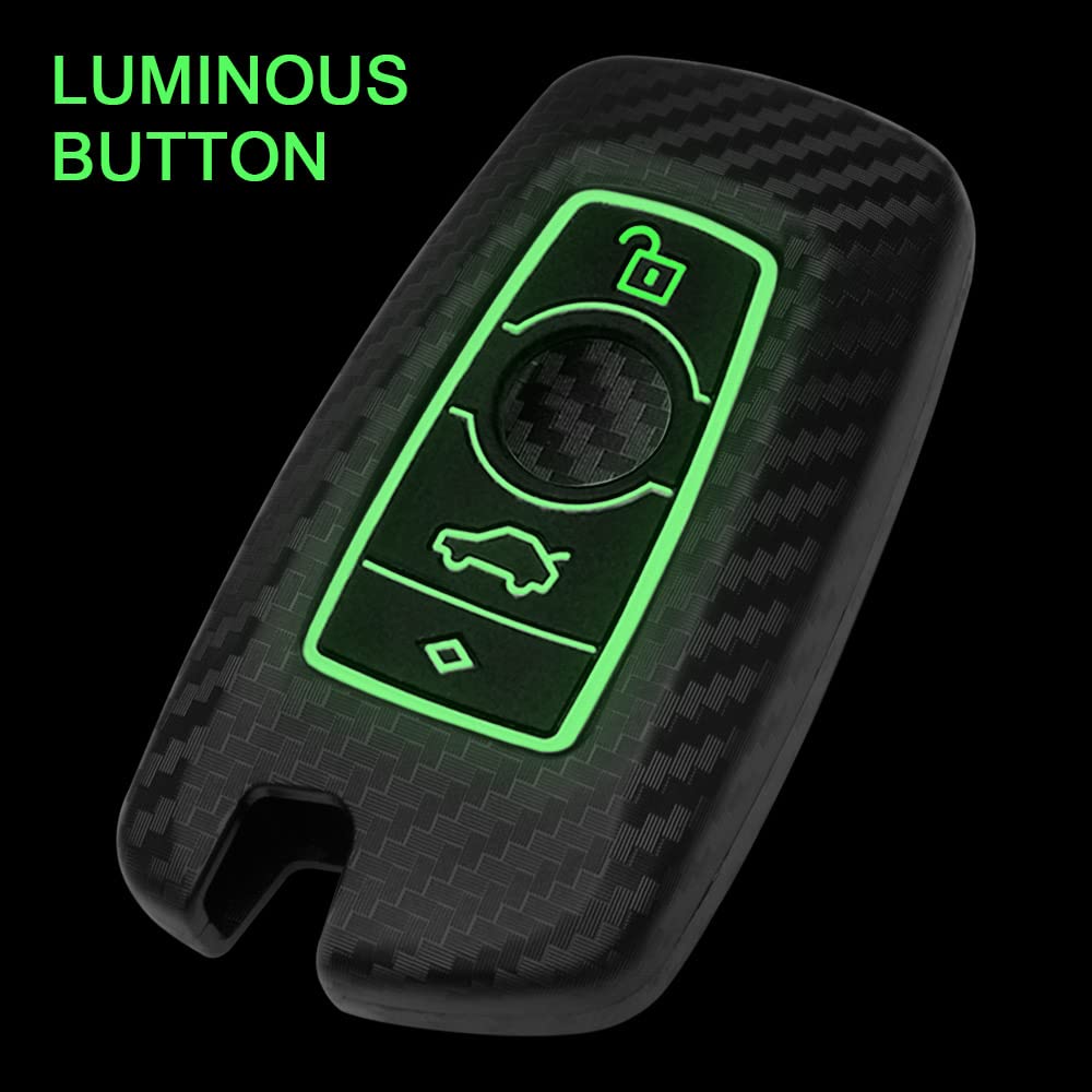 Tangsen Smart Key Fob Case Cover Compatible With Bmw 1 3 4 5 6 7 Series Gt3 Gt5 M5 M6 X3 X4 3 4 Button Keyless Entry Remote 3D T