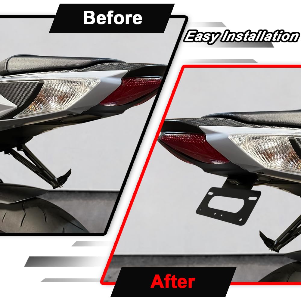 Xitomer Fender Eliminator Fit for GSXR 600/GSXR 750 L11 2024 2023 2022 2021 2020 2019 2018 2017 2016 2013-2024 GSXR600 Tail Tidy