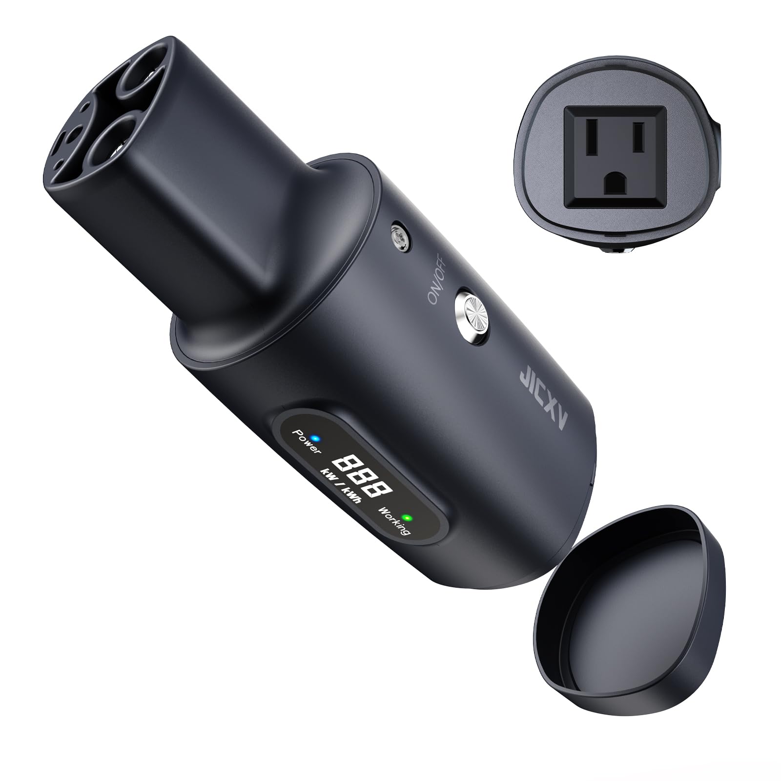 Jicxv NACS V2L Adapter-Vehicle to Load Adapter for 2025+Ioniq 5/6/9, 2026+Kia EV3/5/6/9, 2025+Genesis(Requires V2L+NACS Inlet), 