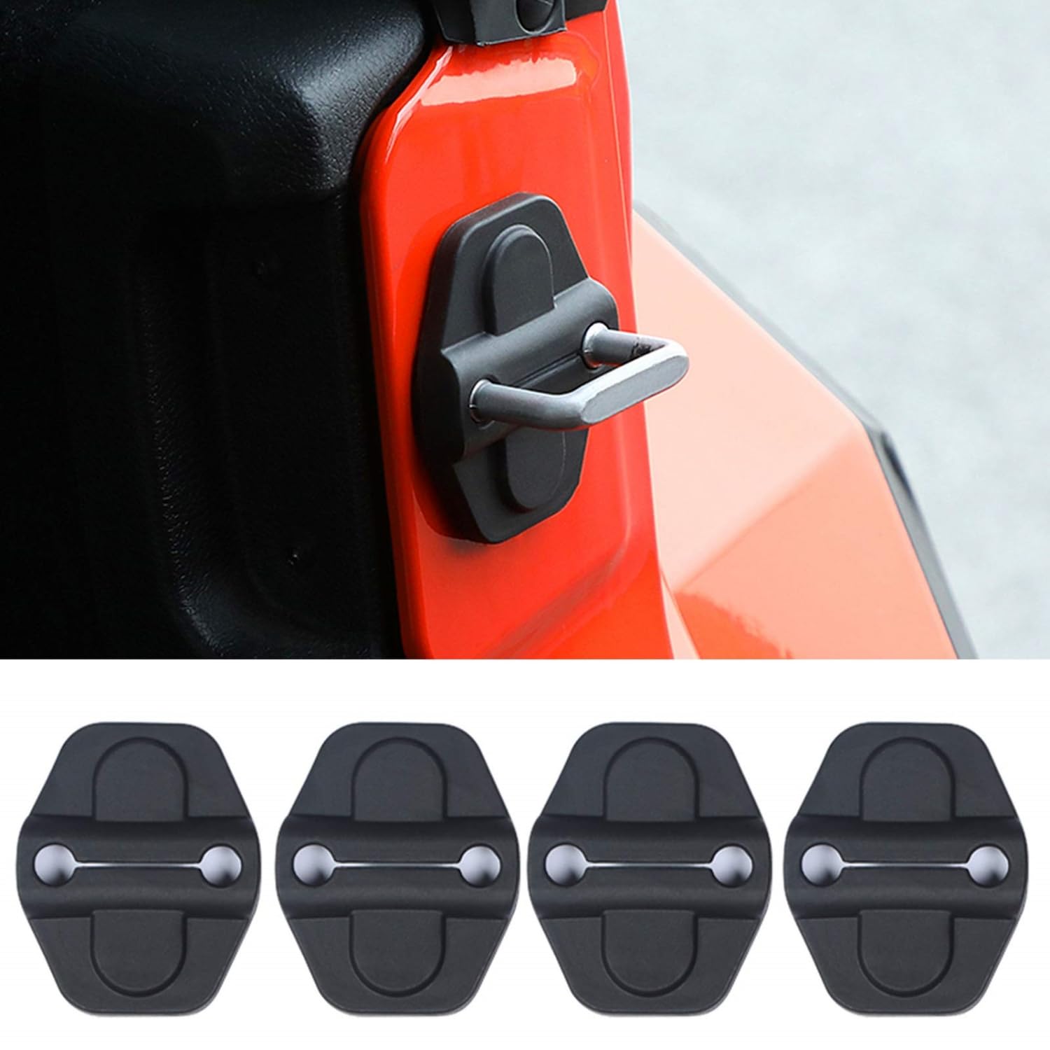 Door Lock Decoration Cover For 2018 2019 2020 2021 2022 2023 2024 Jeep Wrangler Jl Jlu 4Xe Unlimited Sahara Sports Rubicon Gladi