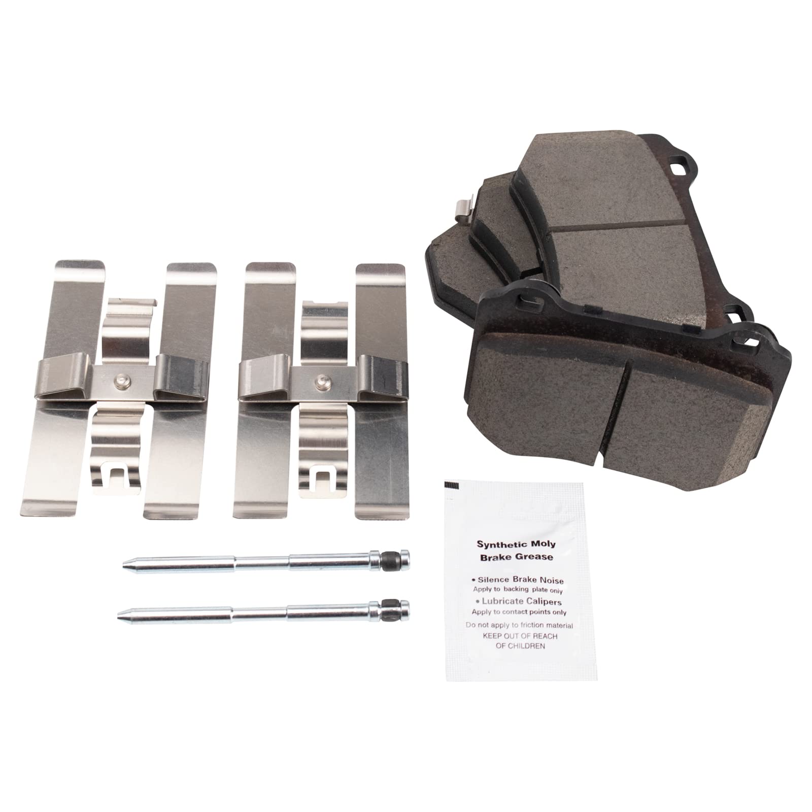 TRQ Rear Brake Pads Ceramic Compatible with 2018 Subaru WRX STI