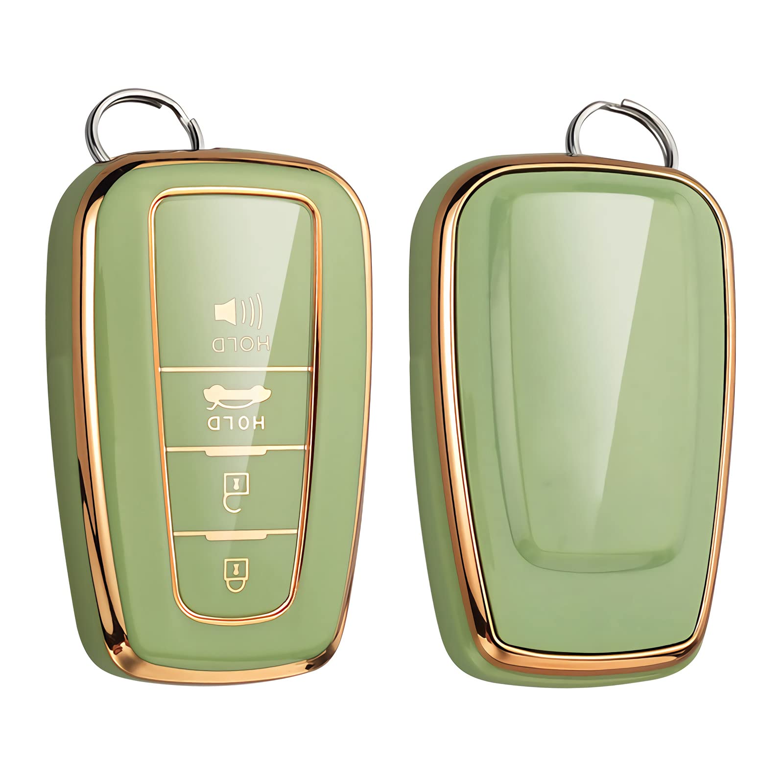 Cacacar For Toyota Camry Rav4 Key Fob Cover, For Highlander Avalon Gt86 Key Fob Case Premium Soft Tpu 360 Degree Protector Holde