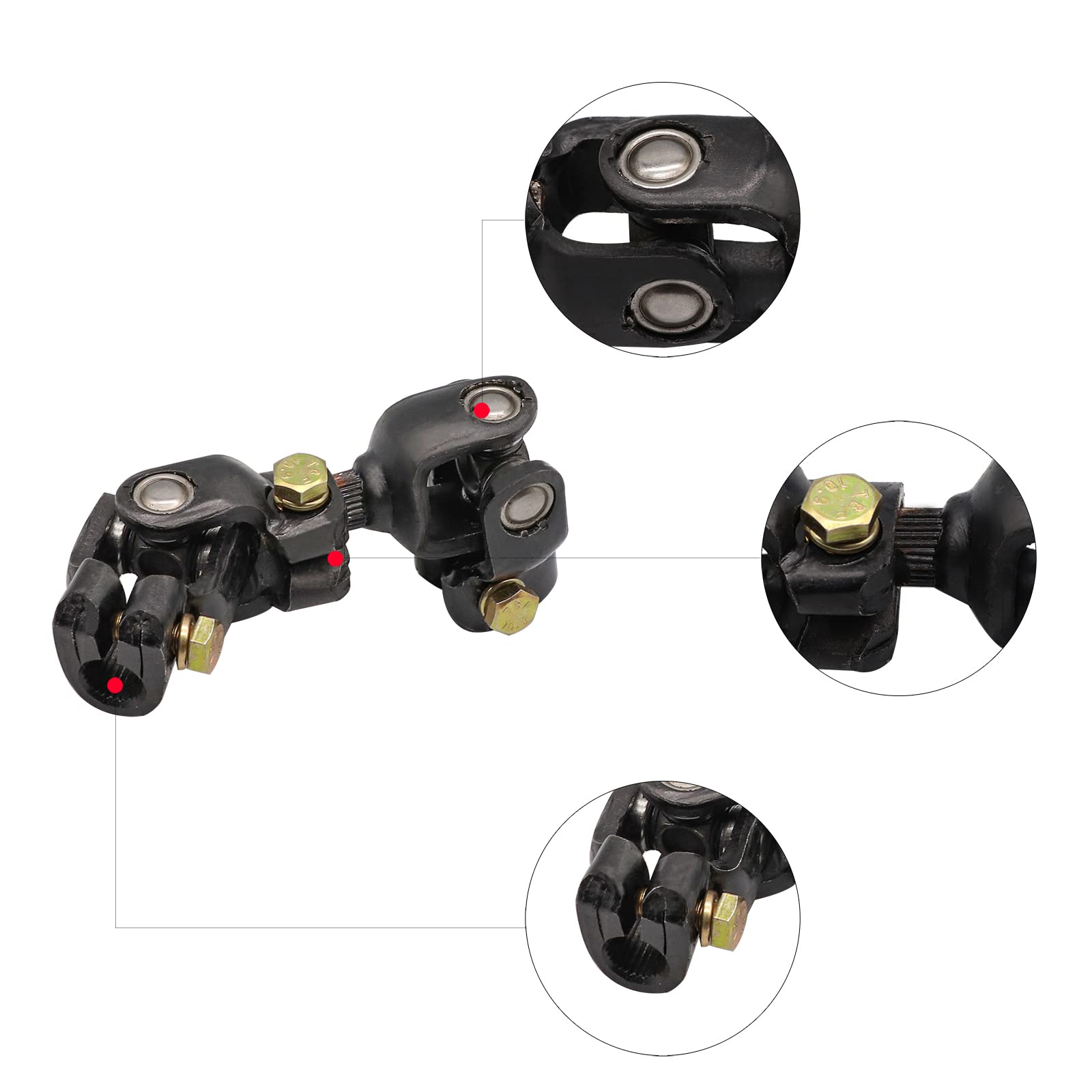 Drive-Up Club Car Ds Steering Joint, Steering Joint For Club Car Ds 1984-Up Golf Carts, Golf Cart Shaft Intermediate Steering Join Oem 1013861